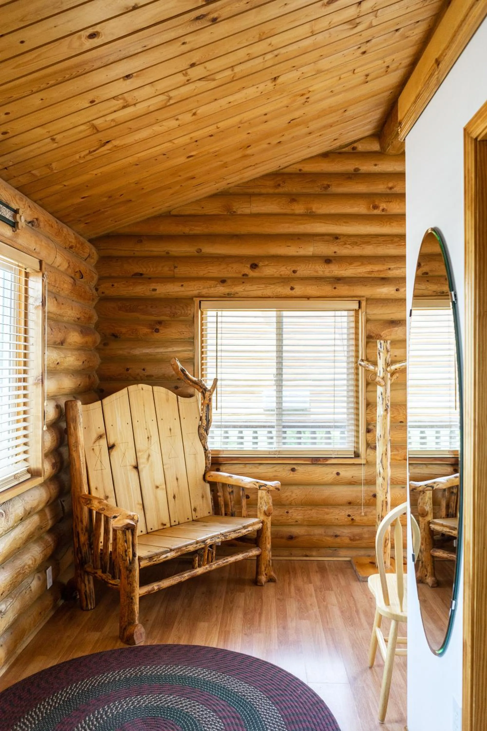 Seating area in Country Cabins Inn