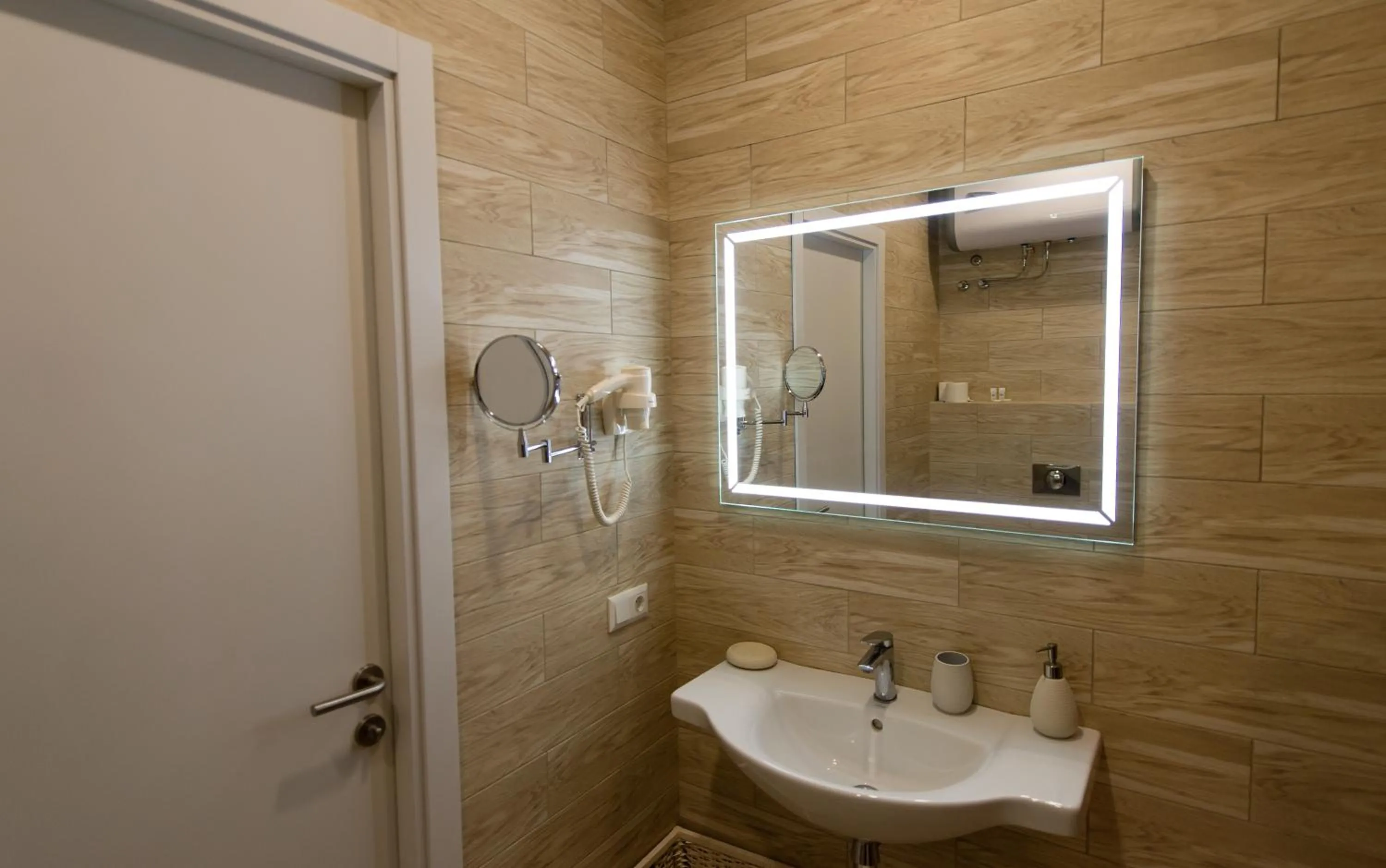 Bathroom in light hotel & hub
