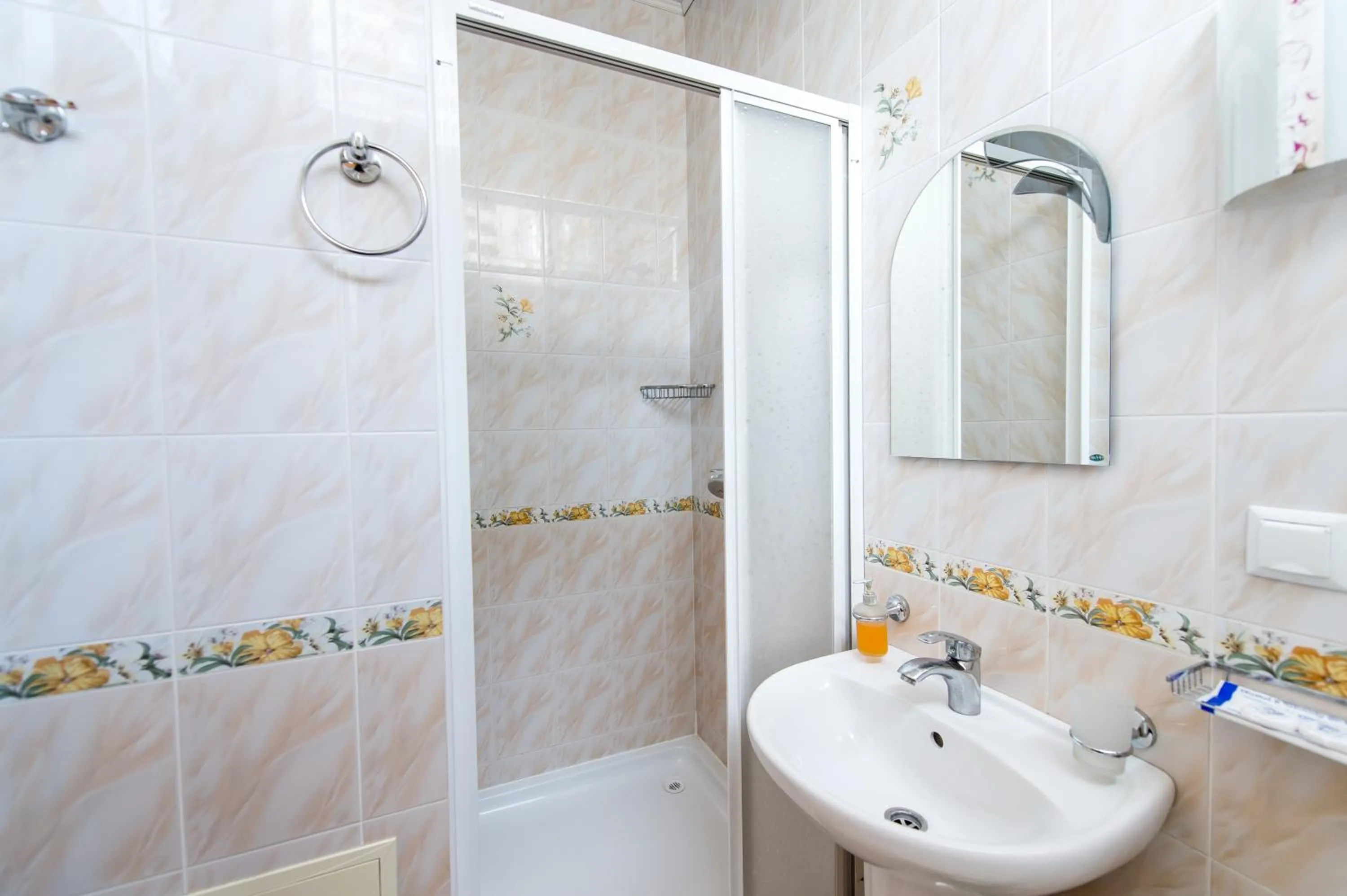 Bathroom in light hotel & hub