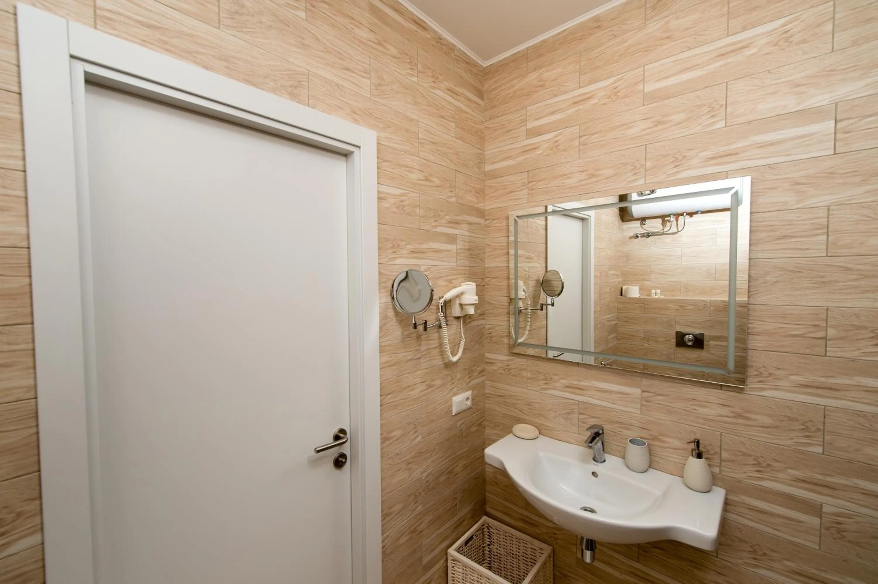 Bathroom in light hotel & hub