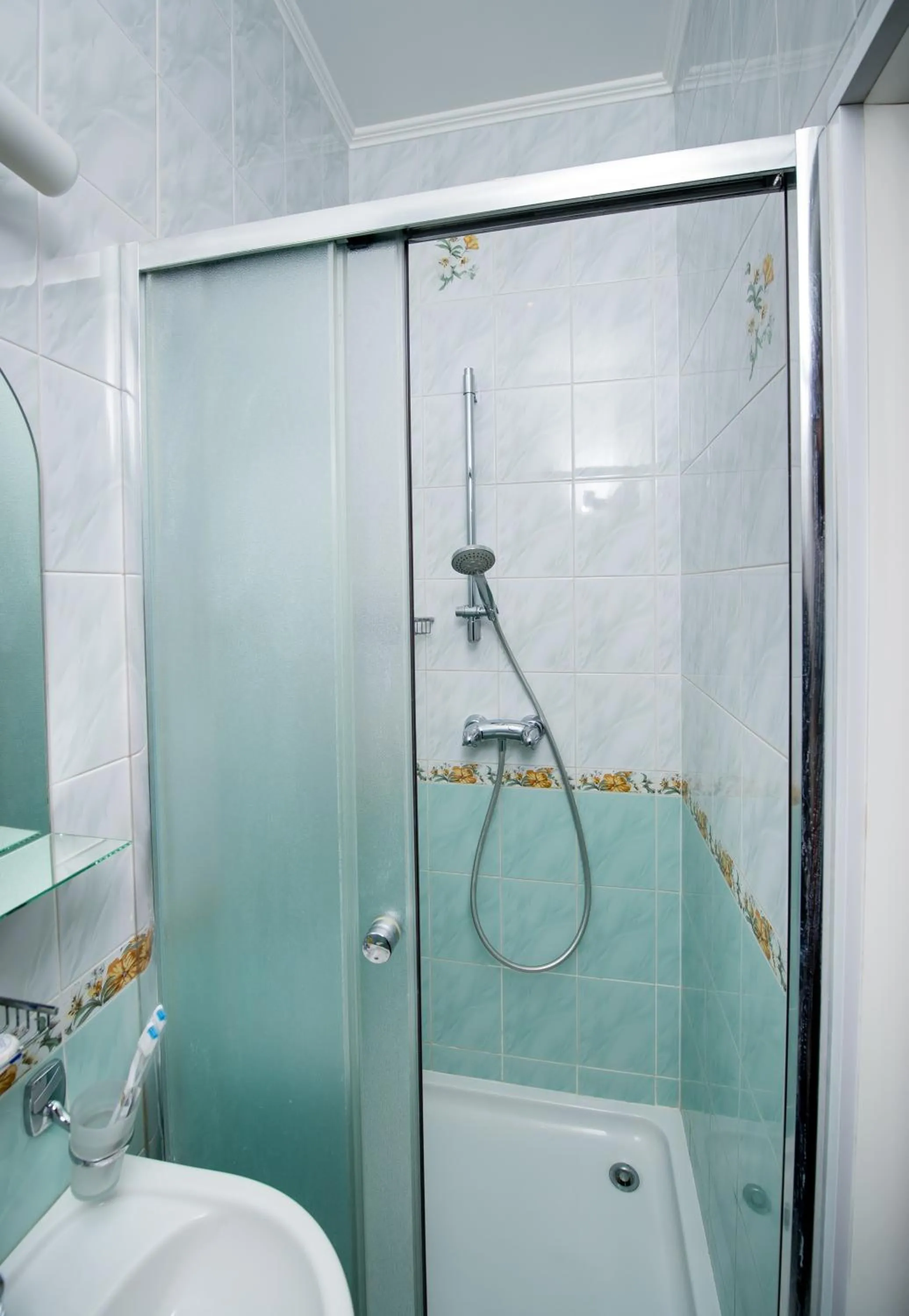 Bathroom in light hotel & hub