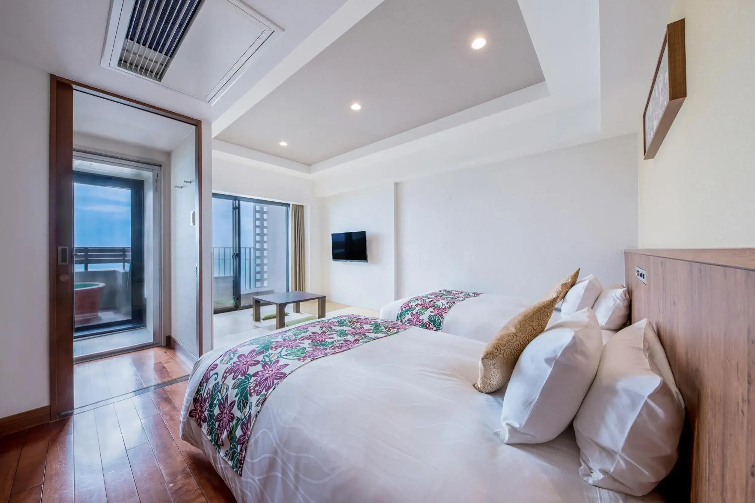 Bed in Senagajima Island Resort & Spa Bed in Senagajima Island Resort & Spa