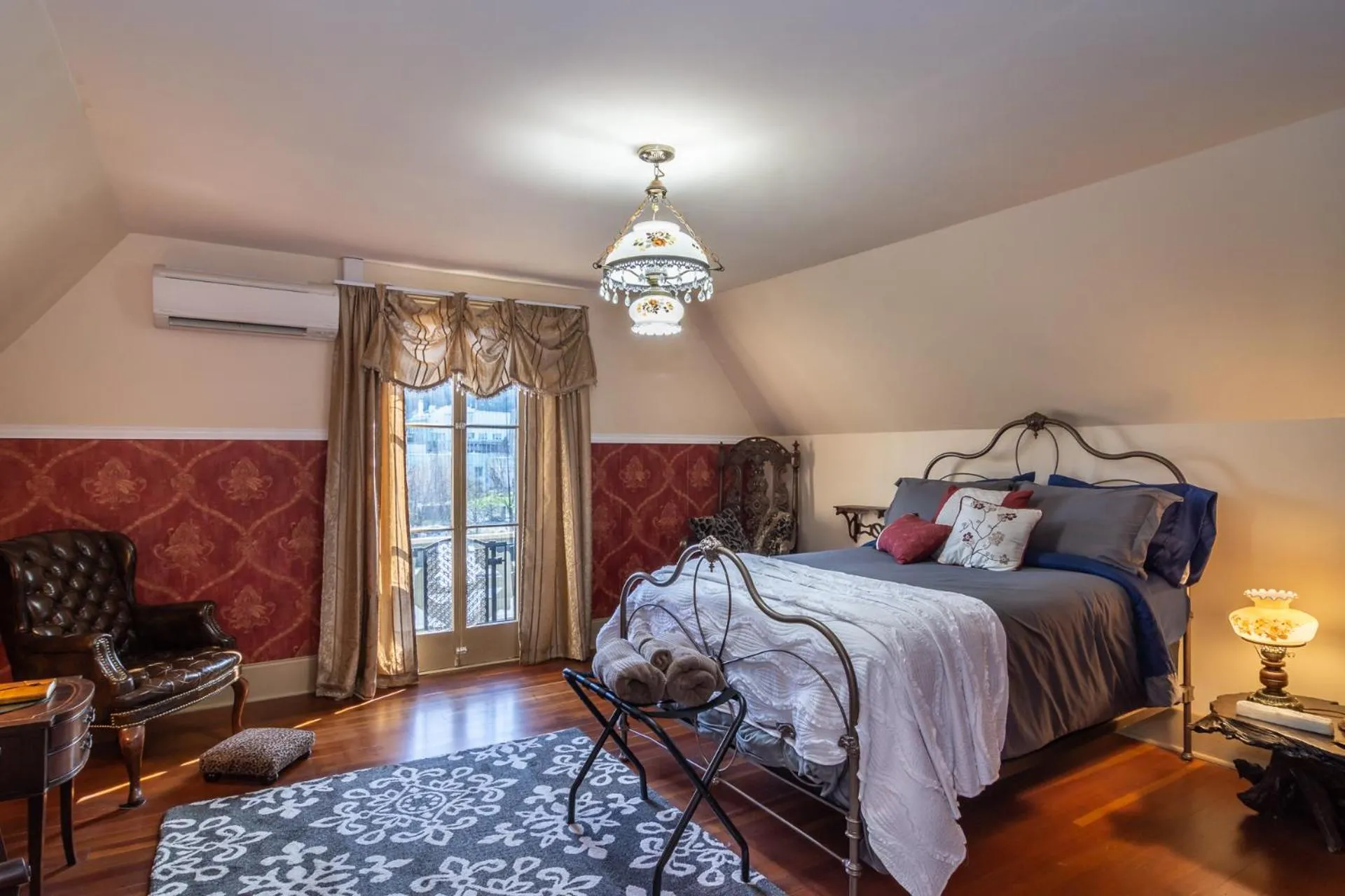 Photo of the whole room, Bed in HISTORICAL JOHN RAST HOUSE circa 1875