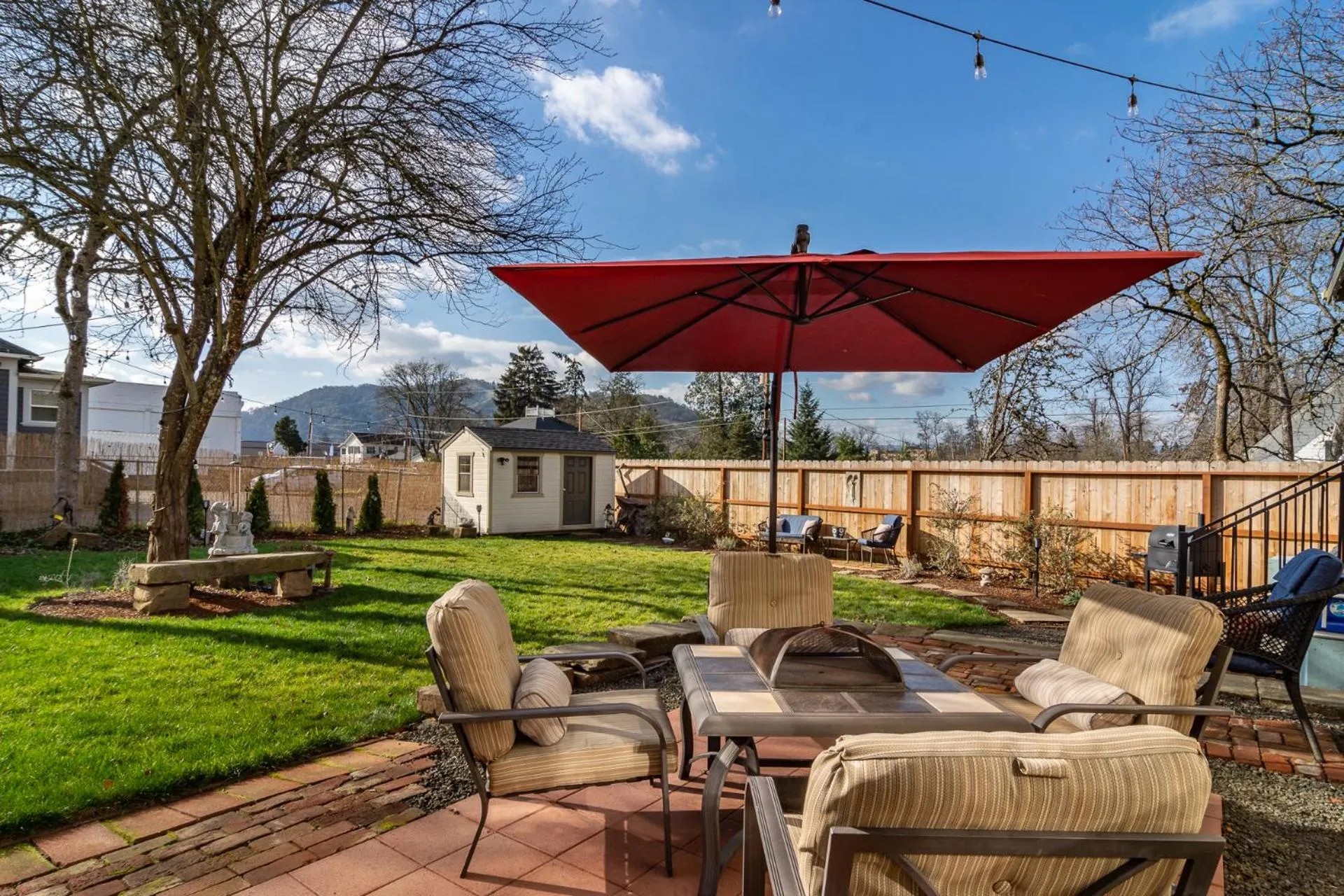 Patio in HISTORICAL JOHN RAST HOUSE circa 1875