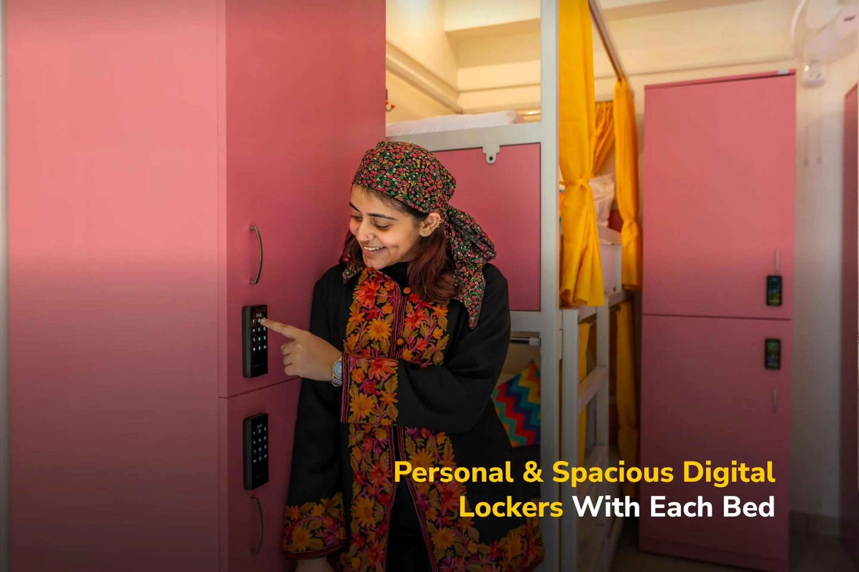 locker in goSTOPS Mussoorie, Library Road