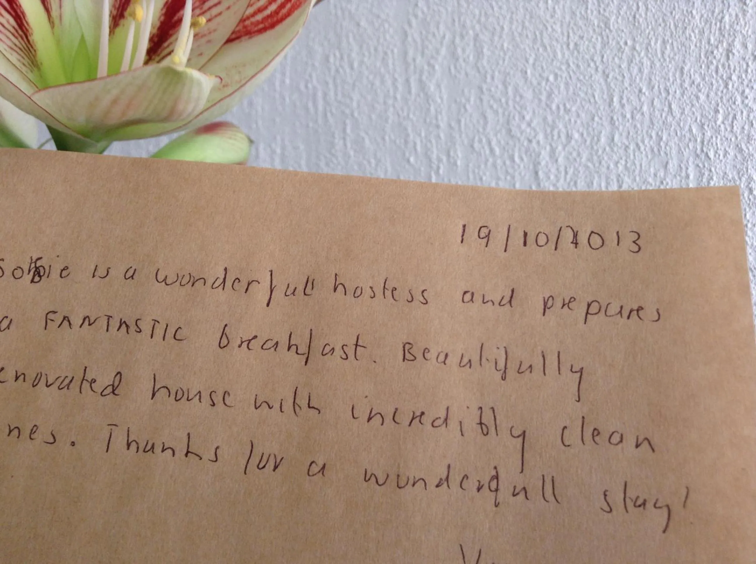 Decorative detail in B&B My Suite Home