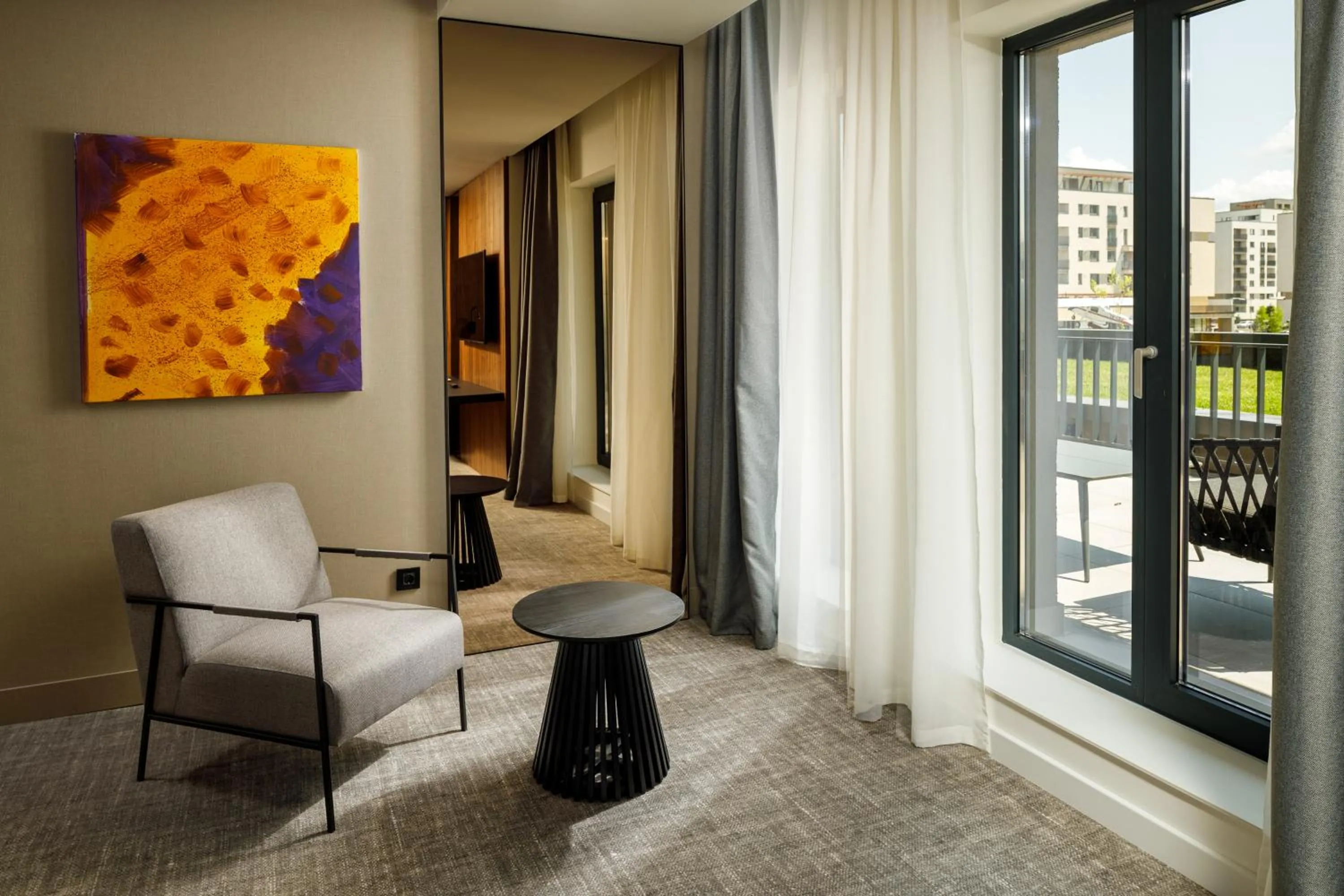 Balcony/Terrace in Qosmo Brasov Hotel