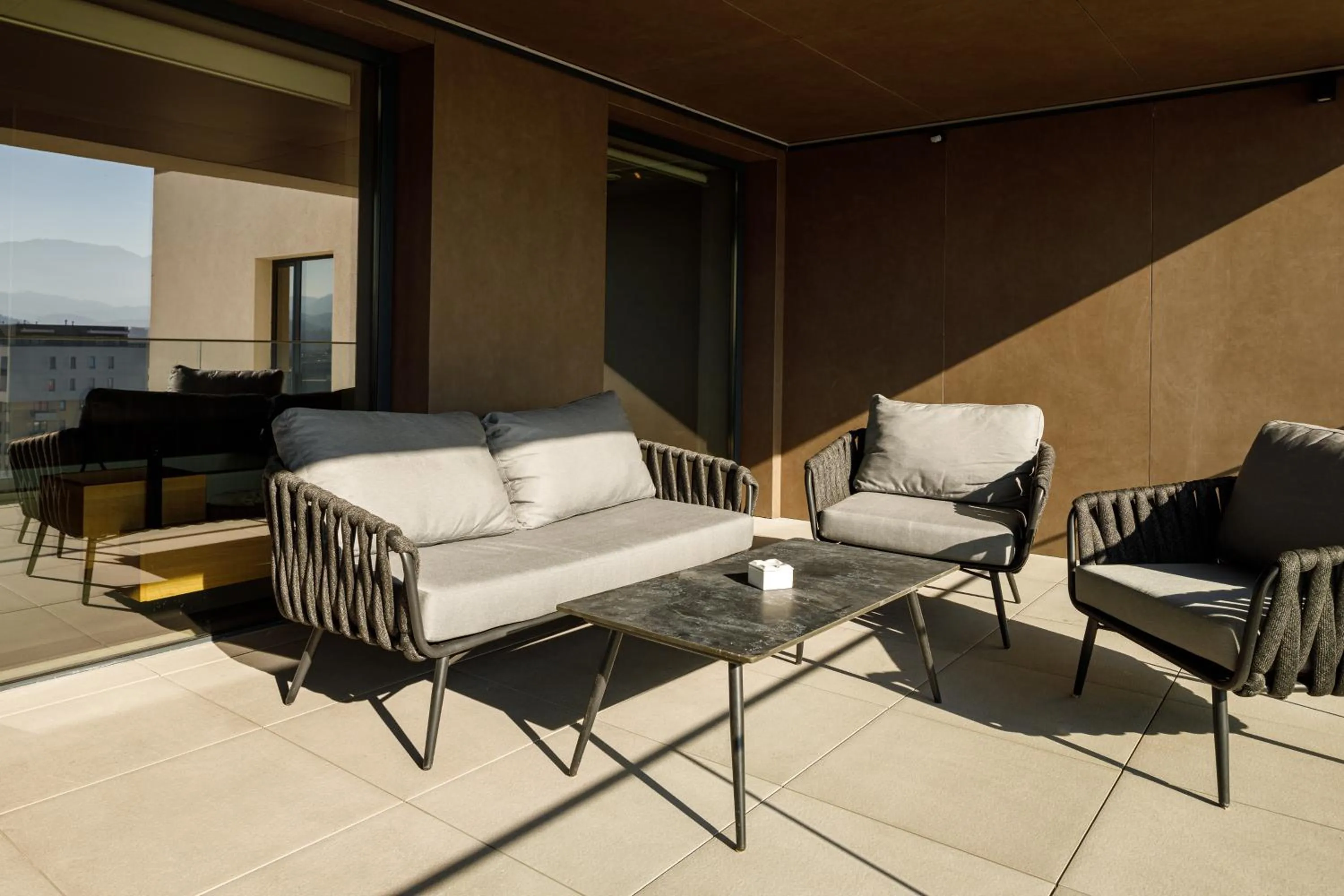 Balcony/Terrace in Qosmo Brasov Hotel