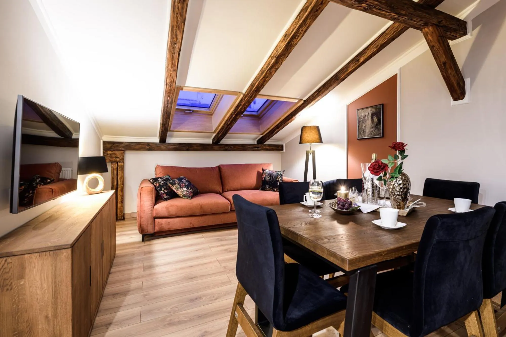 Living room in Apart Residence Ariańska 16 by NEARTO PL