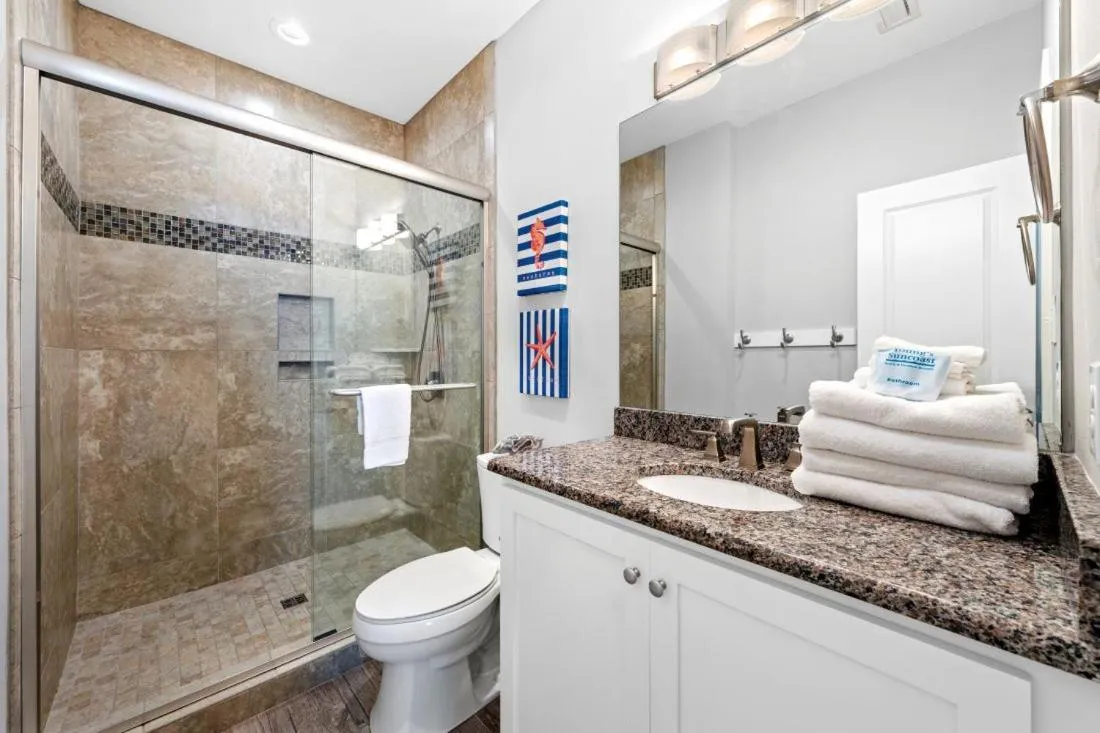 Shower in Two Little Lambs at Our Point of View by Youngs Suncoast