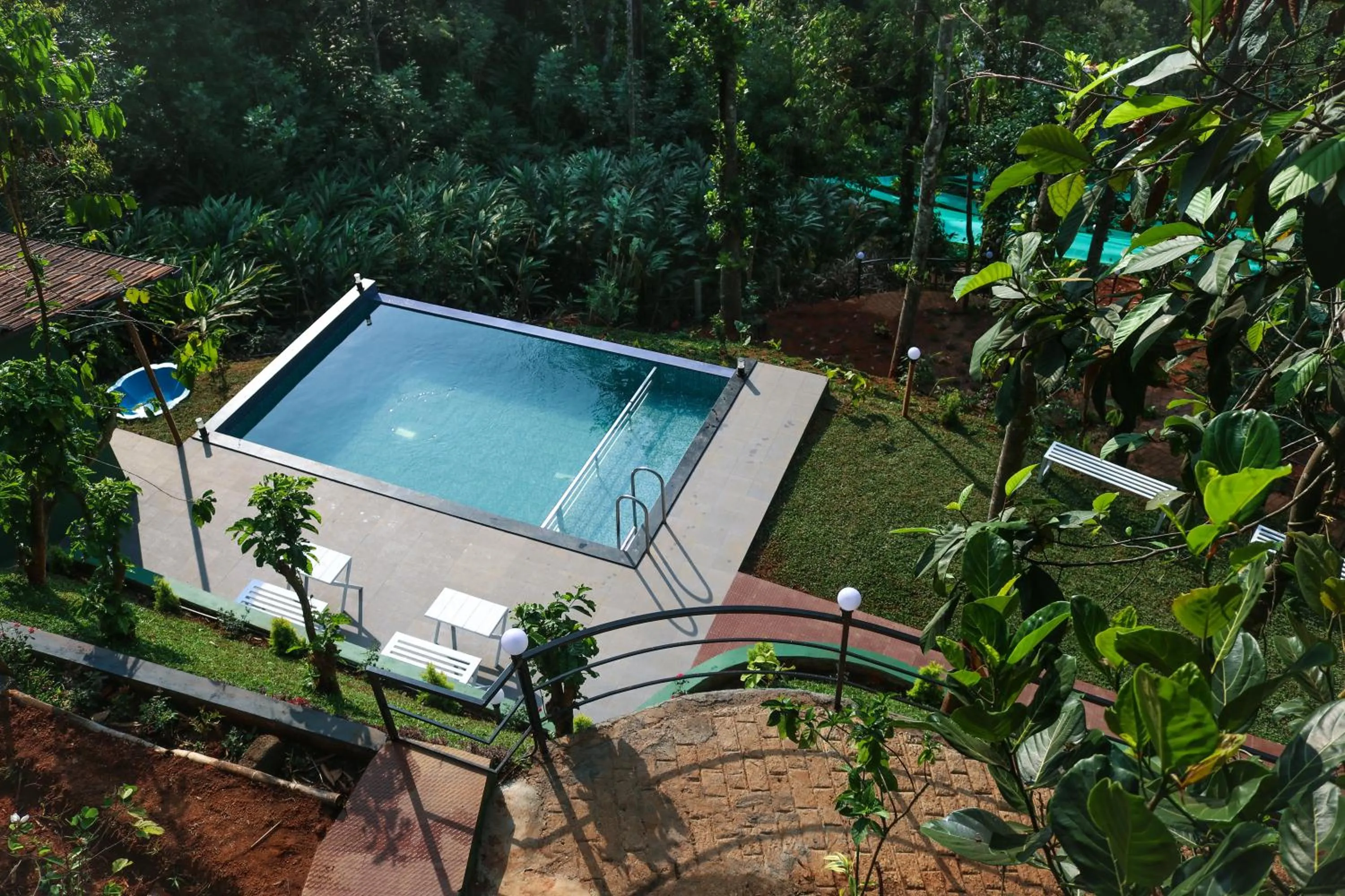 Pool view in Edens Munnar