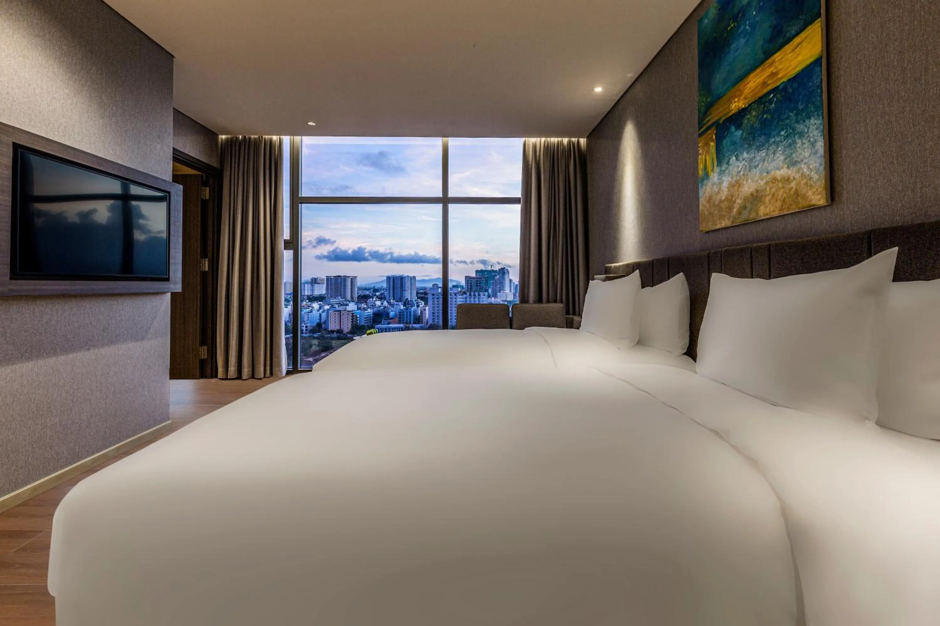 Bed in Premier Pearl Hotel Vung Tau