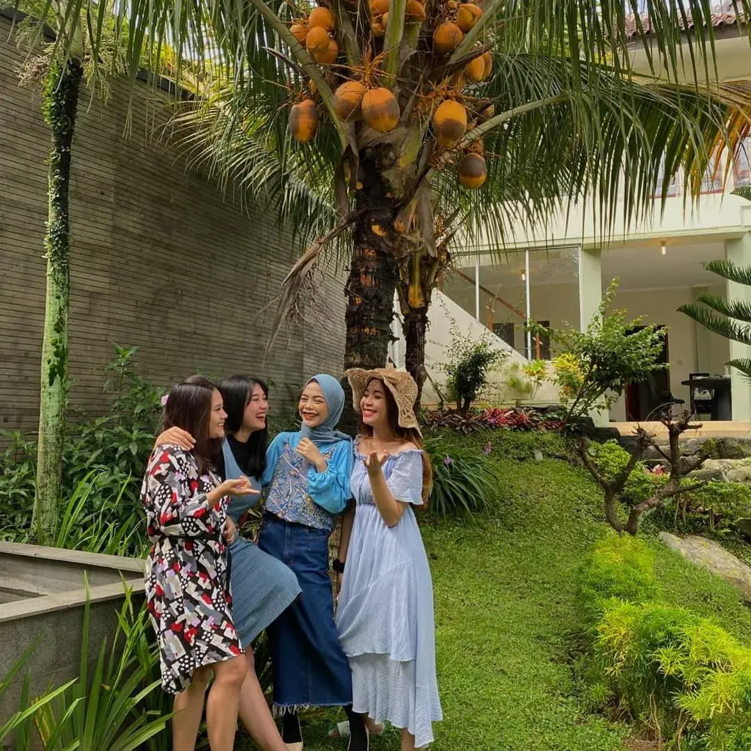 Garden view in Aleyra Hotel and Villa's Garut Garden view in Aleyra Hotel and Villa's Garut