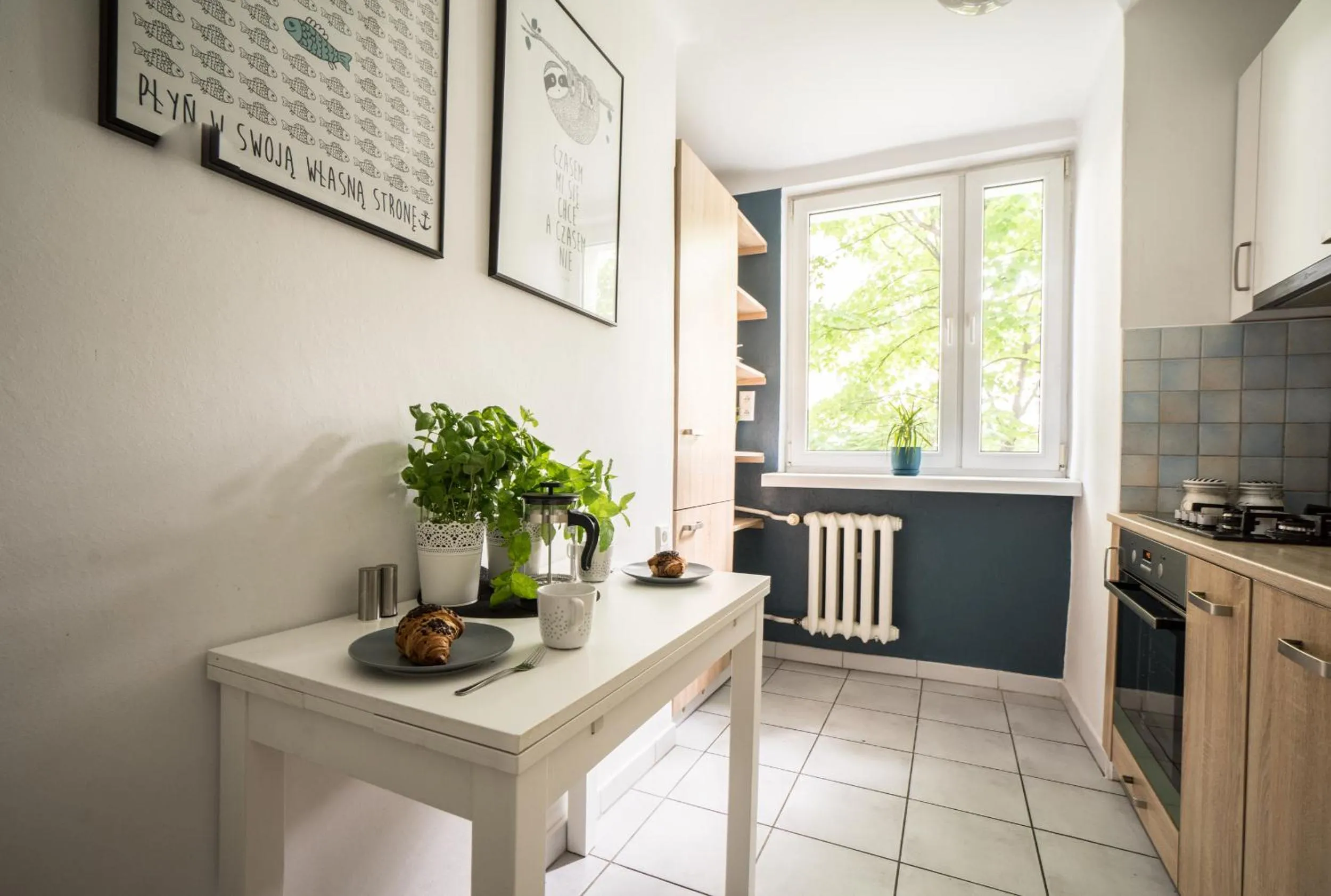 Kitchen or kitchenette in oompH Warsaw Central Apartment