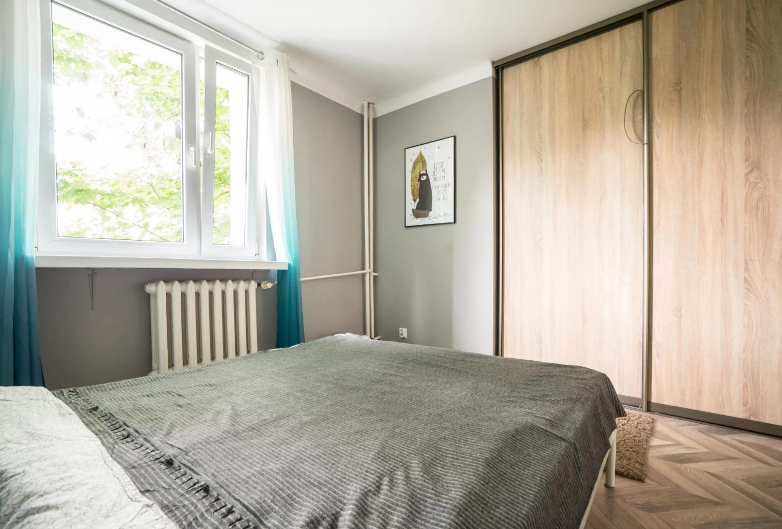 Bed in oompH Warsaw Central Apartment