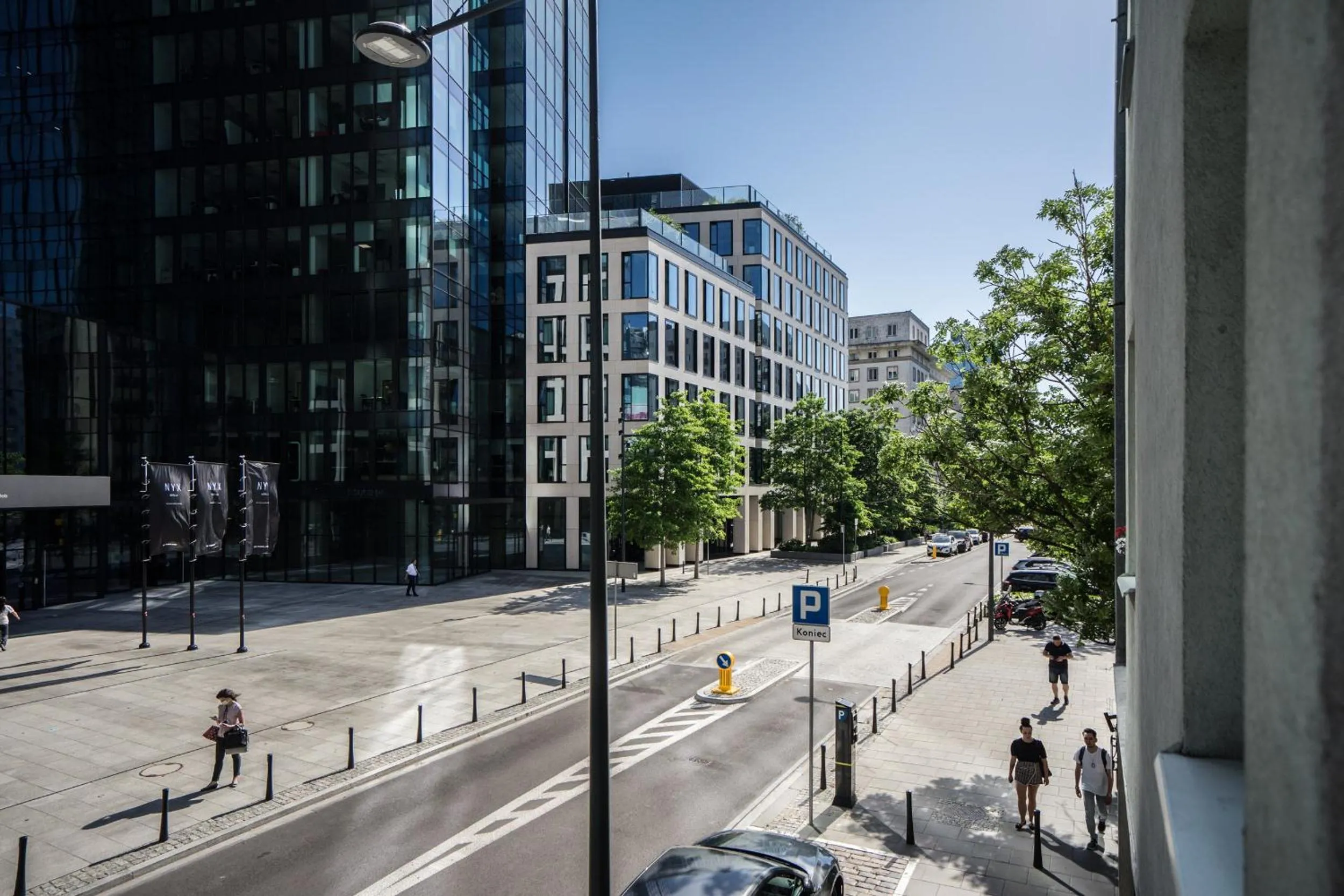 City view in oompH Warsaw Central Apartment