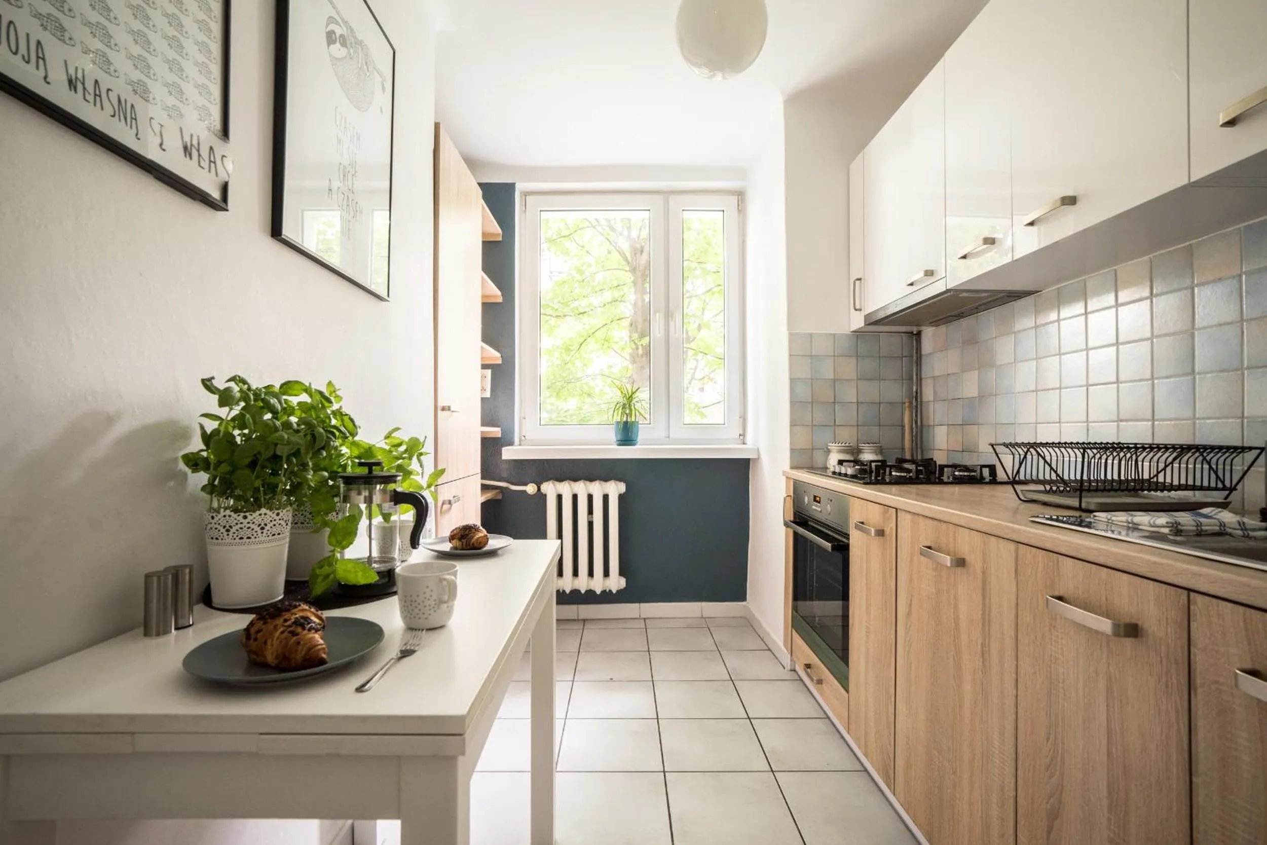 Kitchen or kitchenette in oompH Warsaw Central Apartment