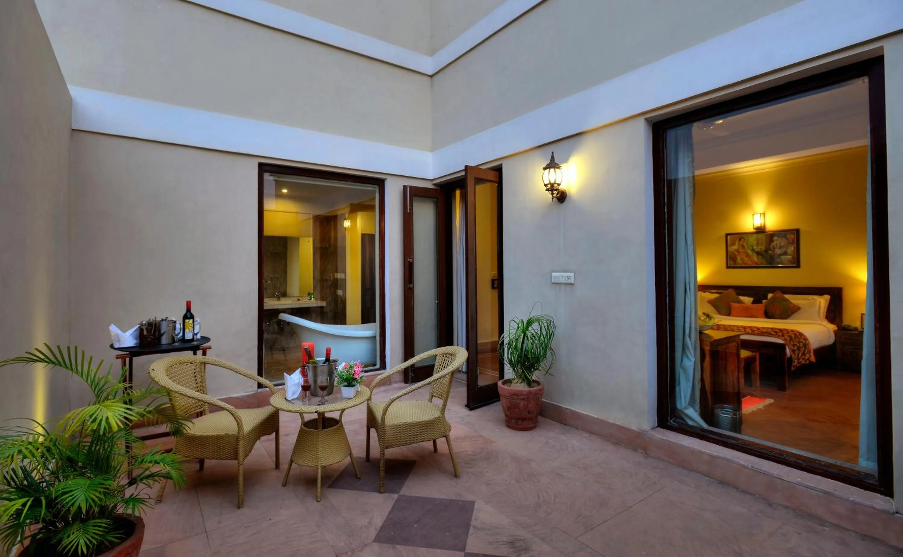 Living room in Achrol Niwas A TreeHouse Hotel