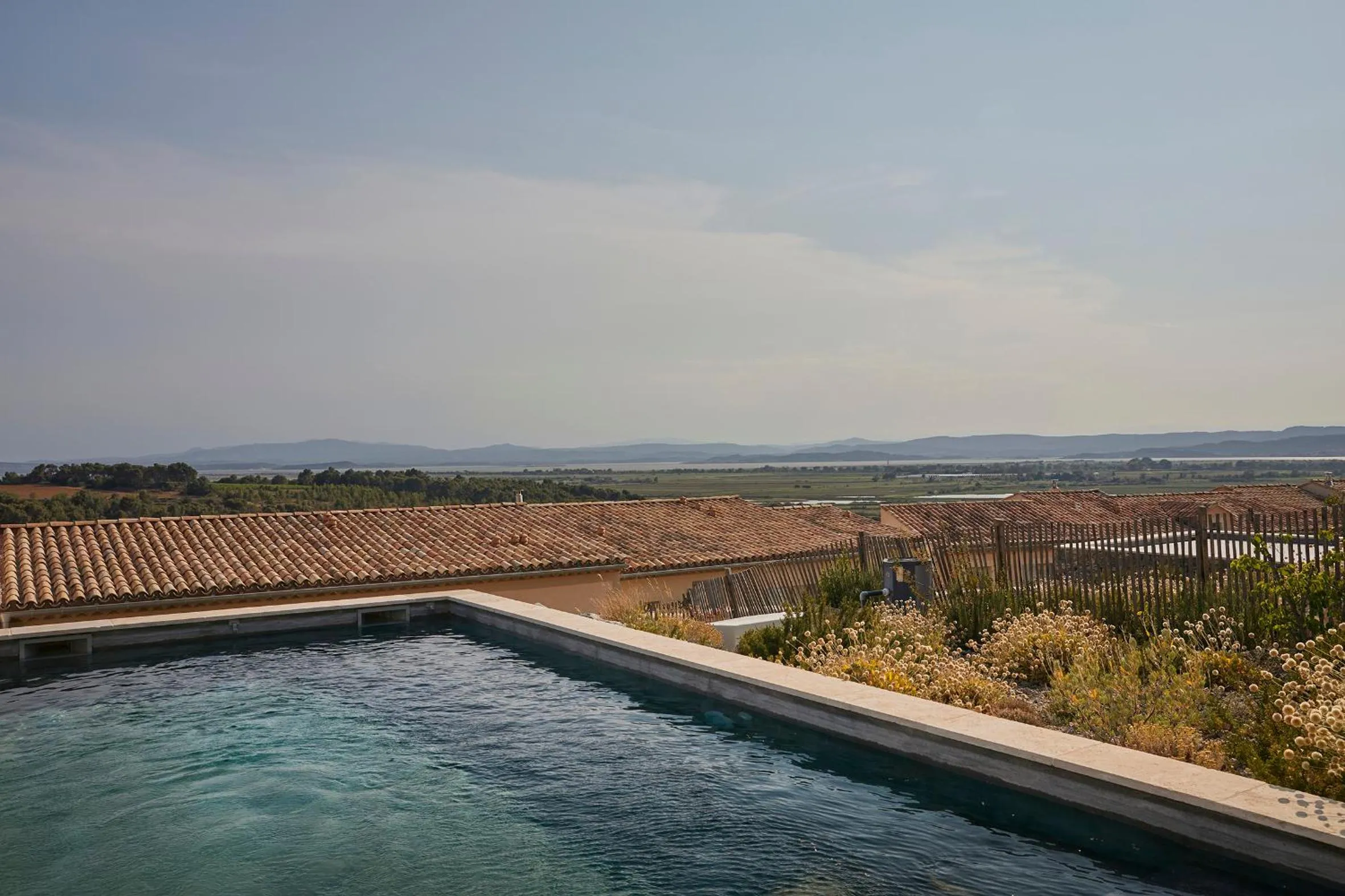 Swimming pool in Château Capitoul
