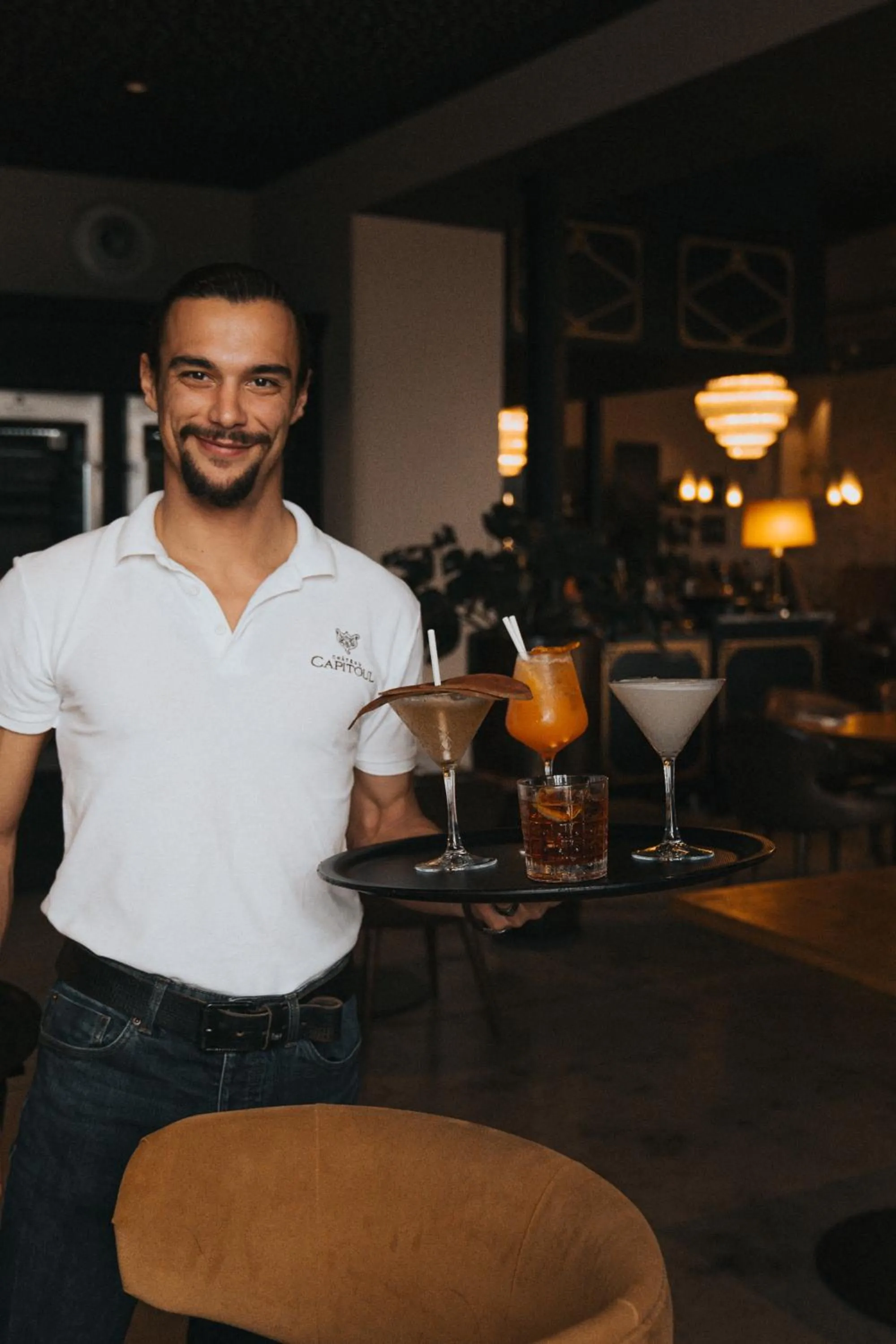 Lounge or bar in Château Capitoul