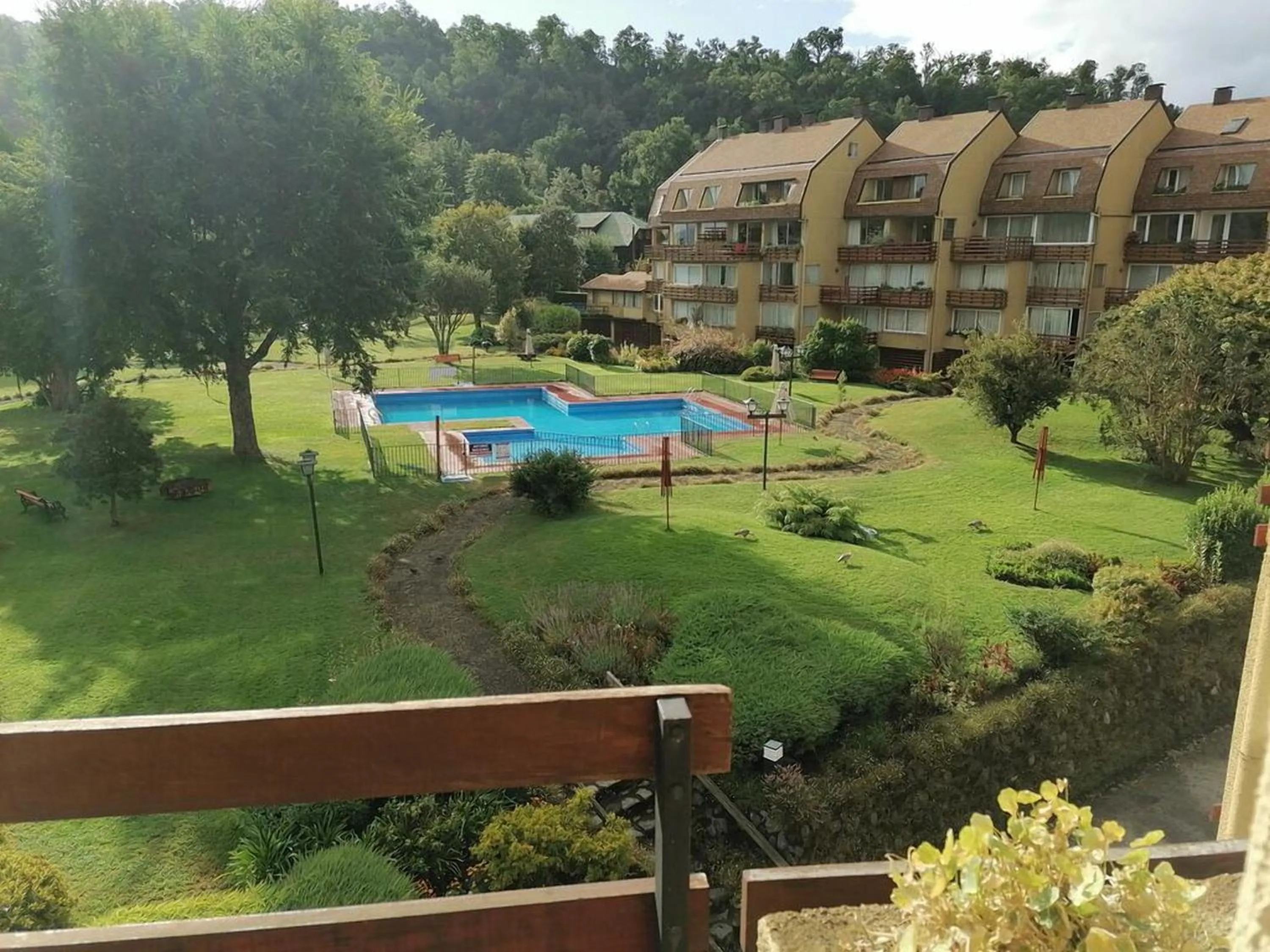 Pool view in Departamento en el Centro de Pucón, Hermosa vista al lago !!