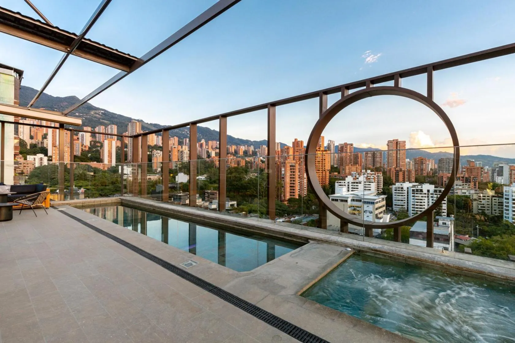 Swimming pool in Hotel Marquee Medellín