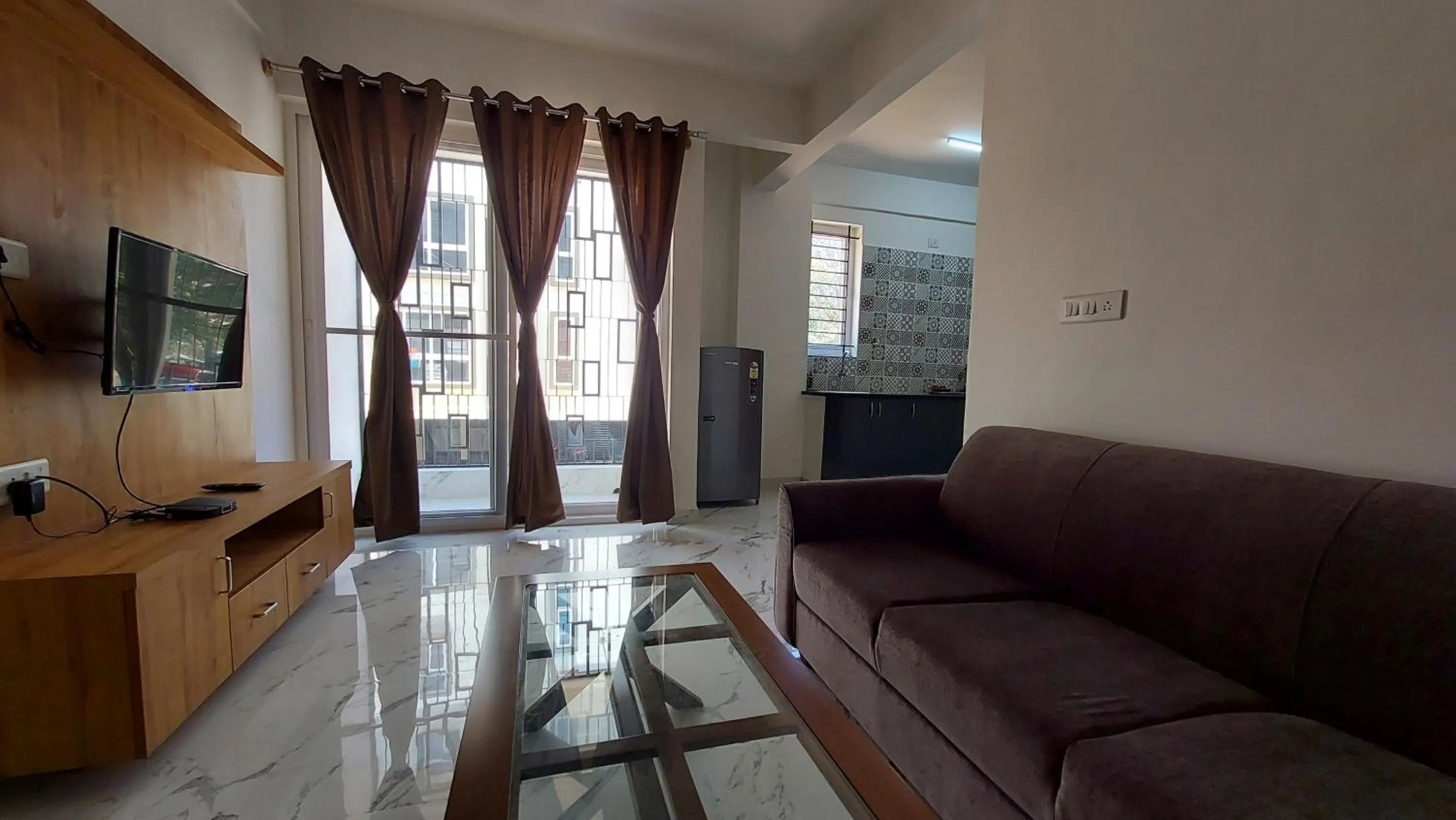 Living room in Tranquil Serviced Apartments - HSR Layout