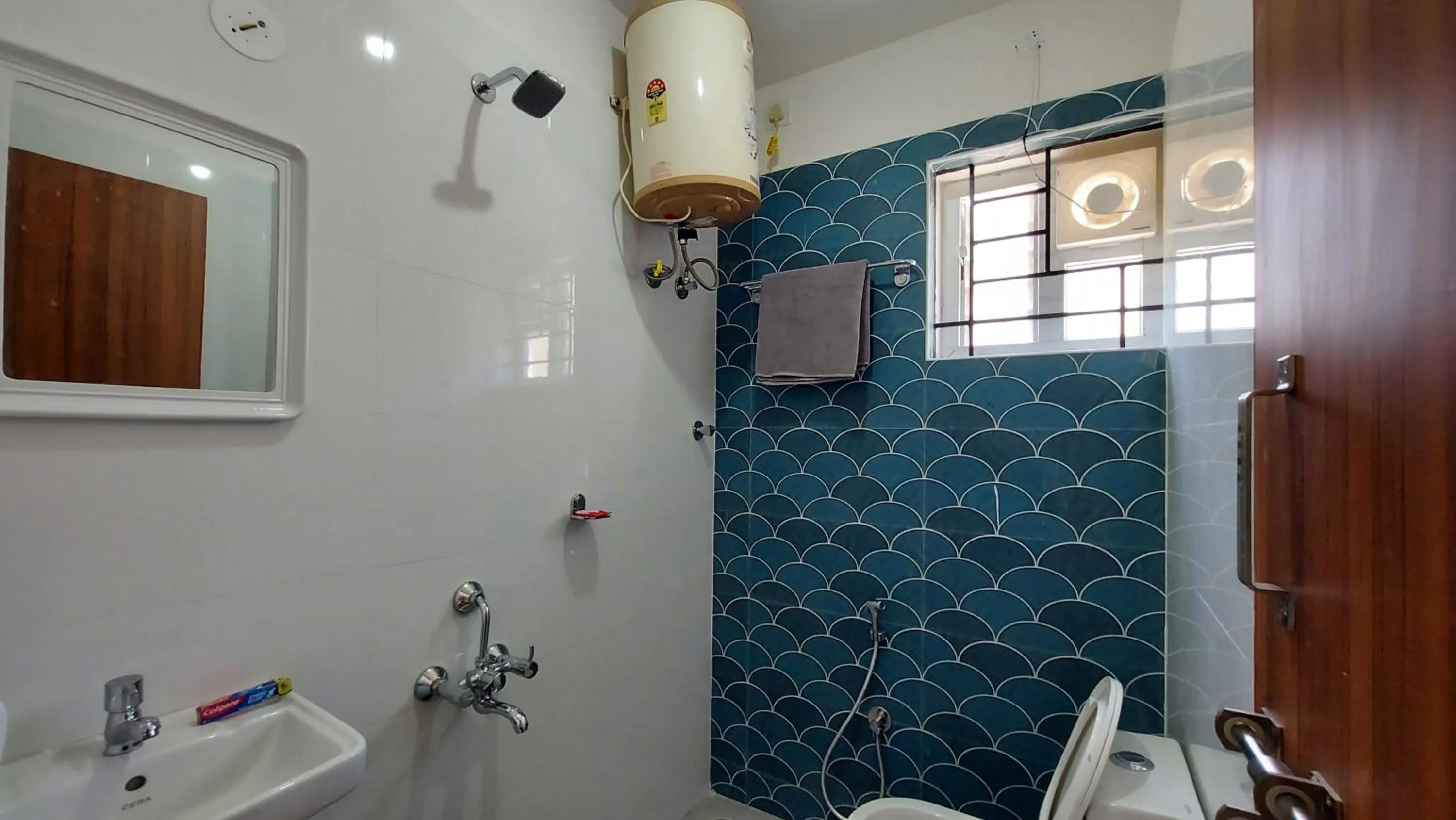 Shower in Tranquil Serviced Apartments - HSR Layout
