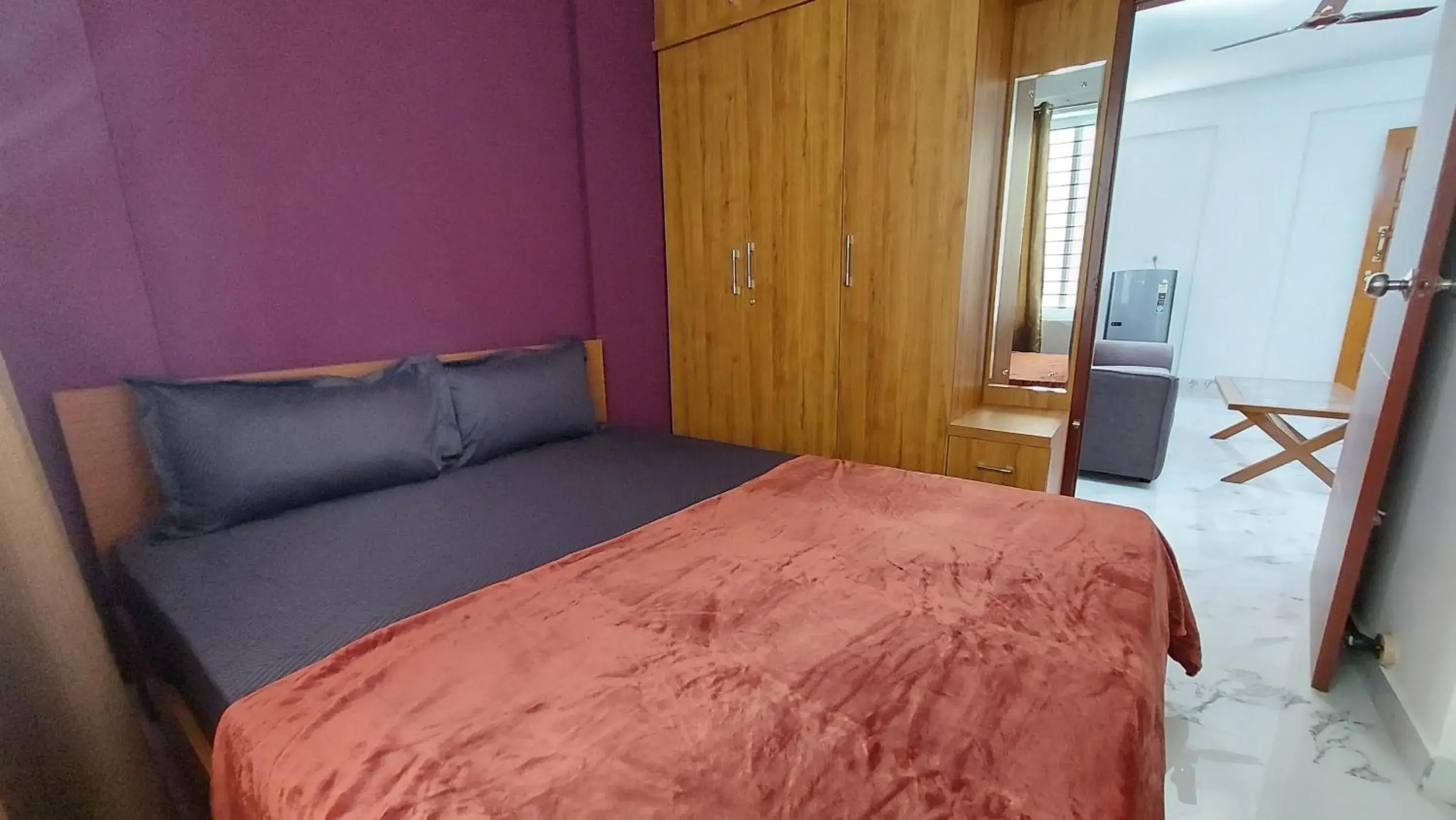 Bed in Tranquil Serviced Apartments - HSR Layout Bed in Tranquil Serviced Apartments - HSR Layout