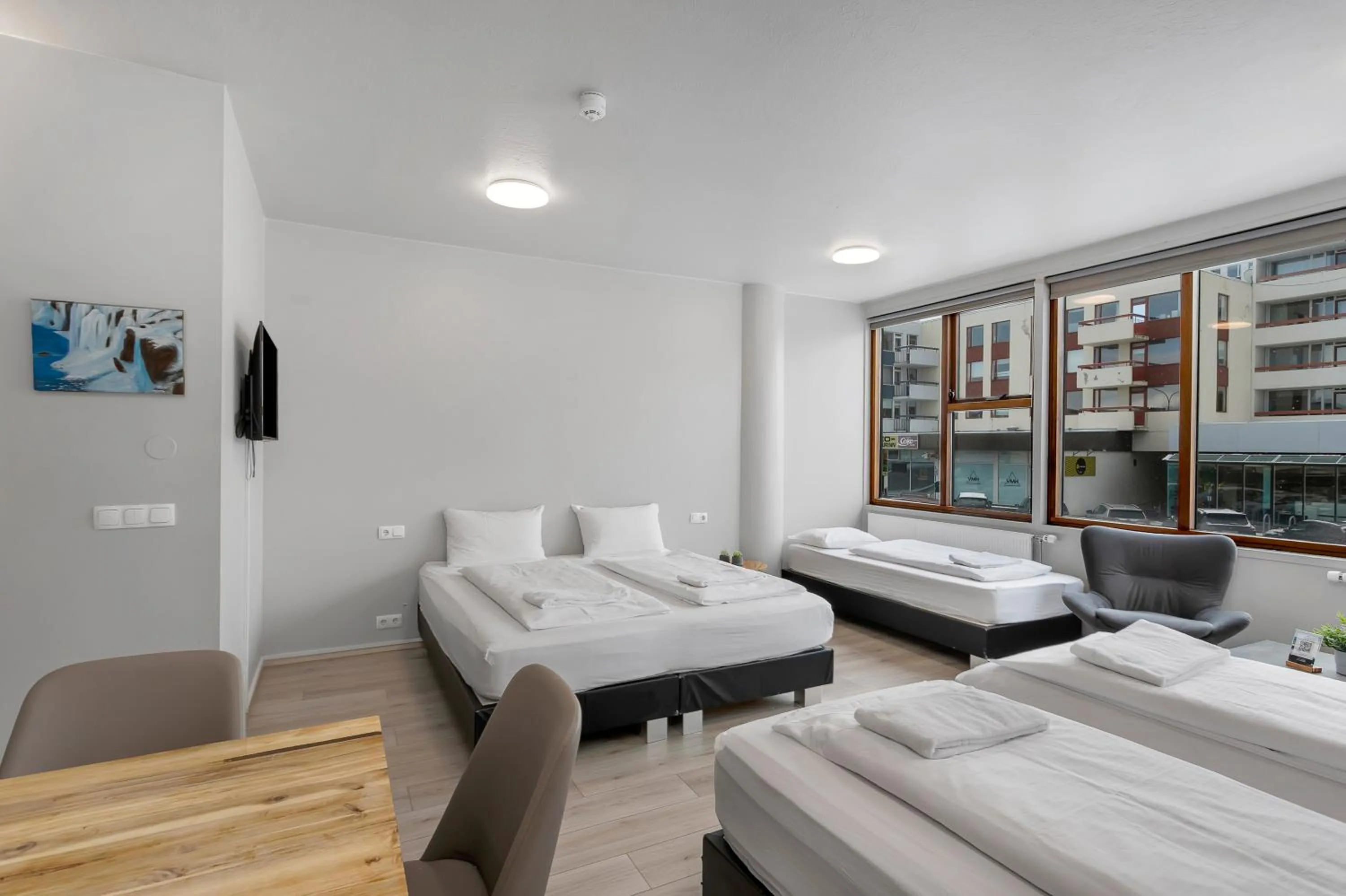 Bed in Iceland Comfort Apartments by Heimaleiga