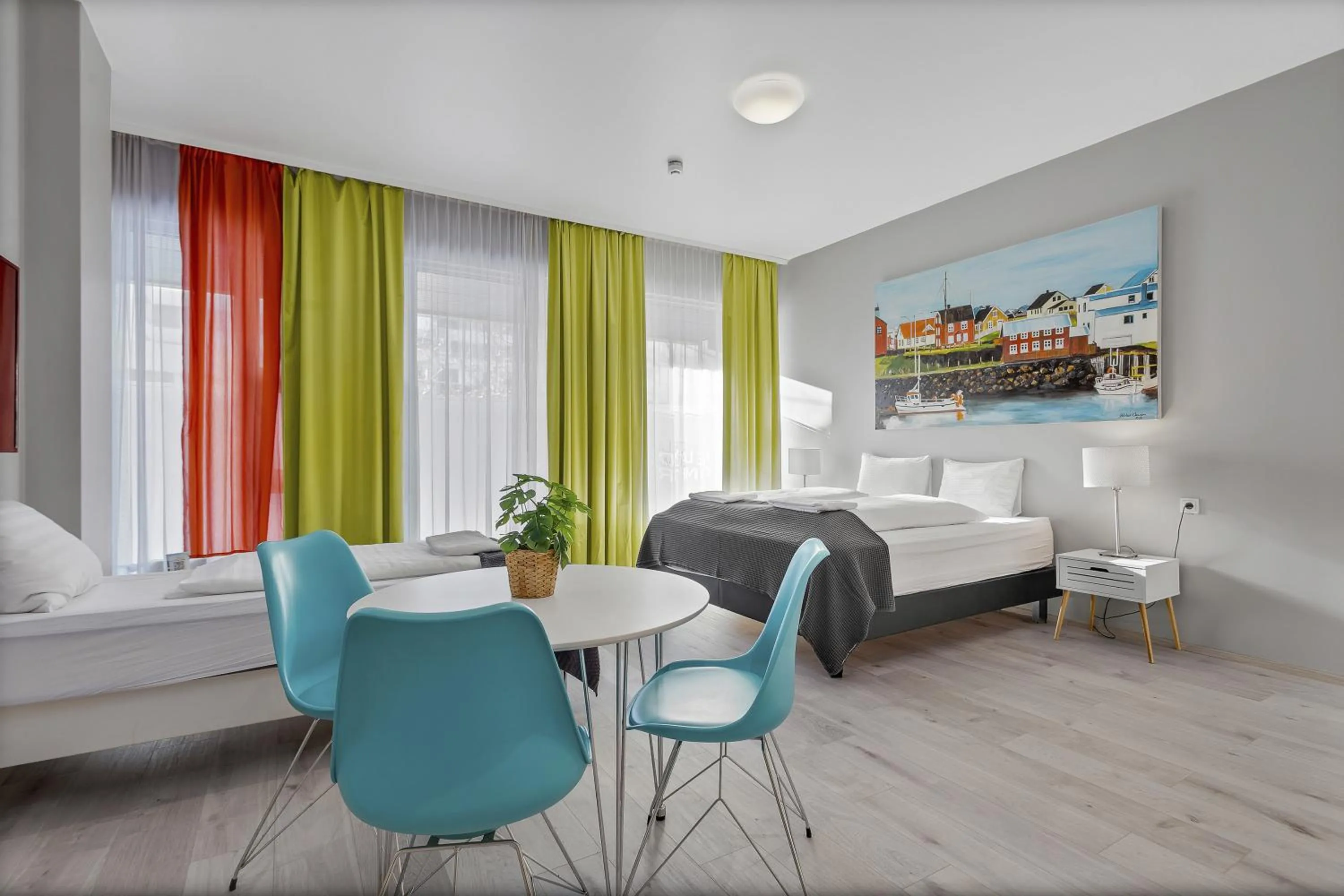 Bed in Iceland Comfort Apartments by Heimaleiga