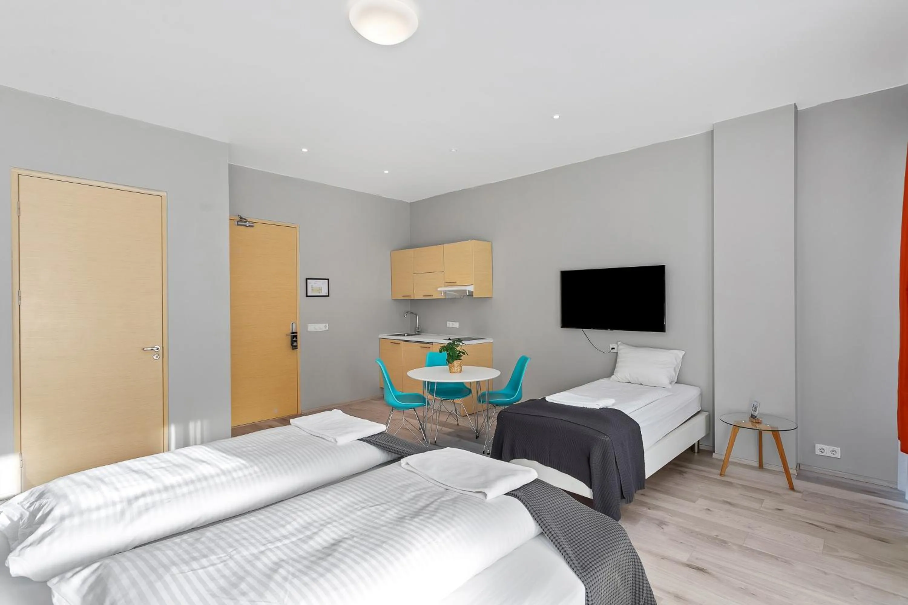 Bed in Iceland Comfort Apartments by Heimaleiga