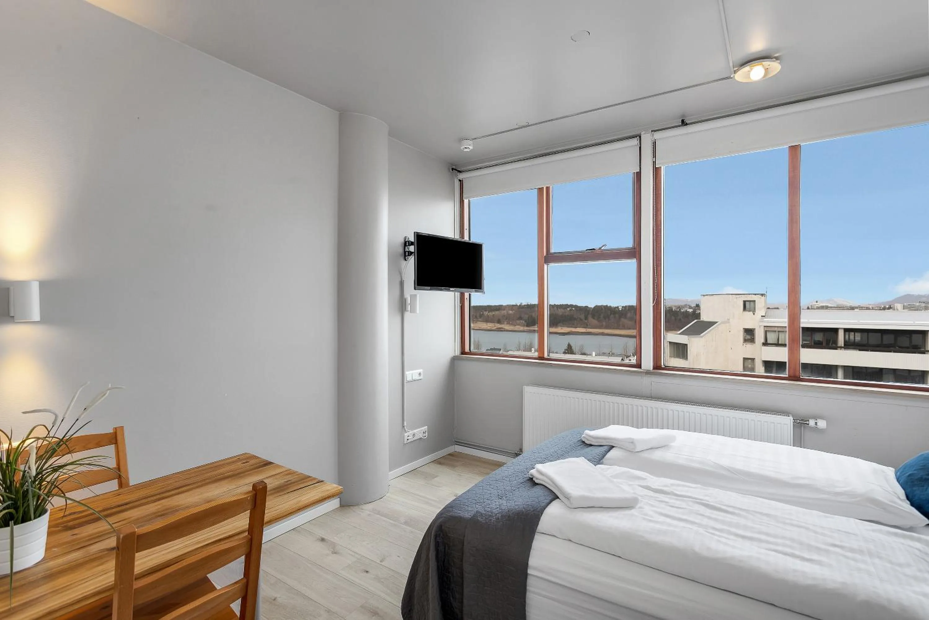 Bed in Iceland Comfort Apartments by Heimaleiga