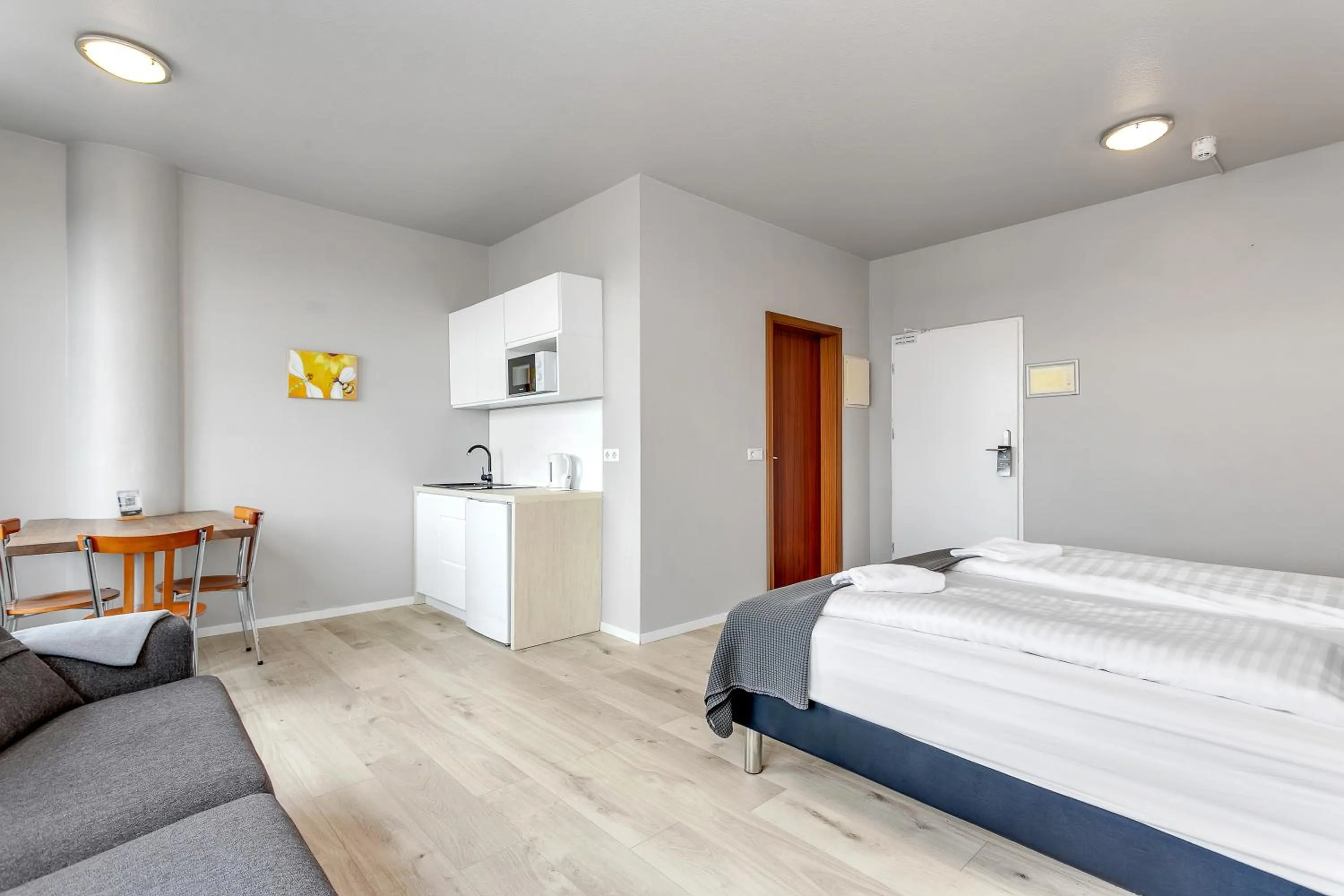 Bed in Iceland Comfort Apartments by Heimaleiga