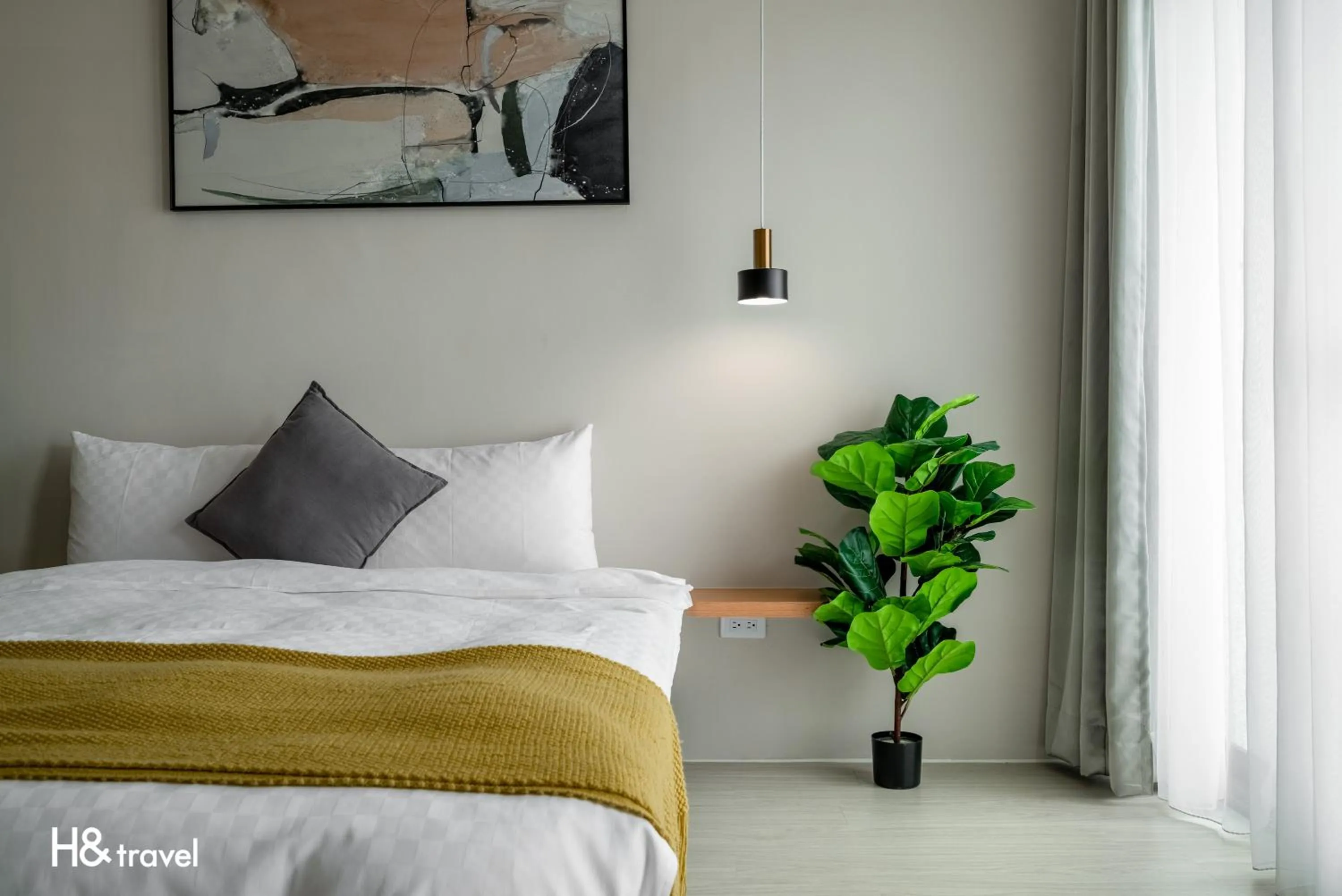 On site, Bed in Taitung Feng lin Smart Stay