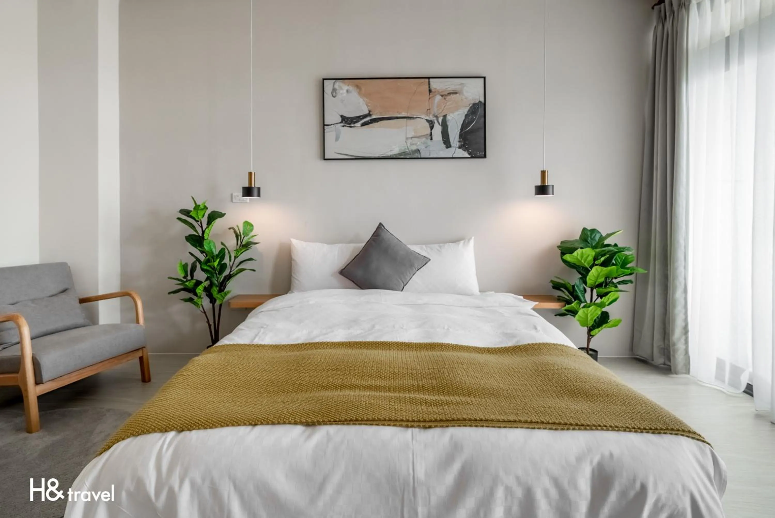 On site, Bed in Taitung Feng lin Smart Stay