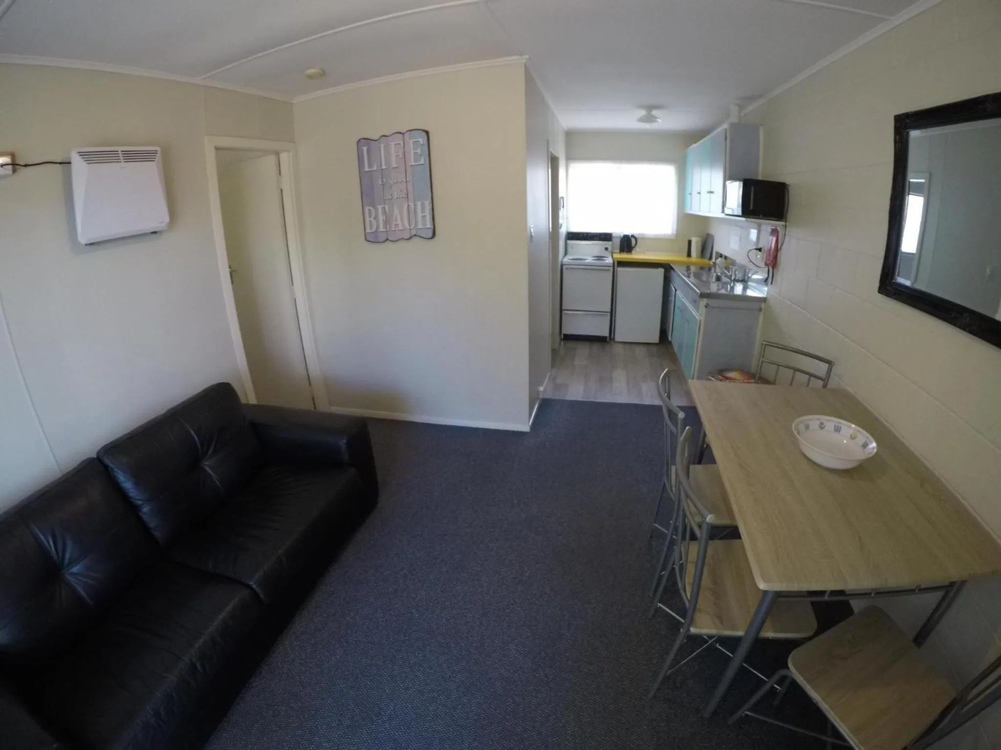 Living room in Whitianga Motel