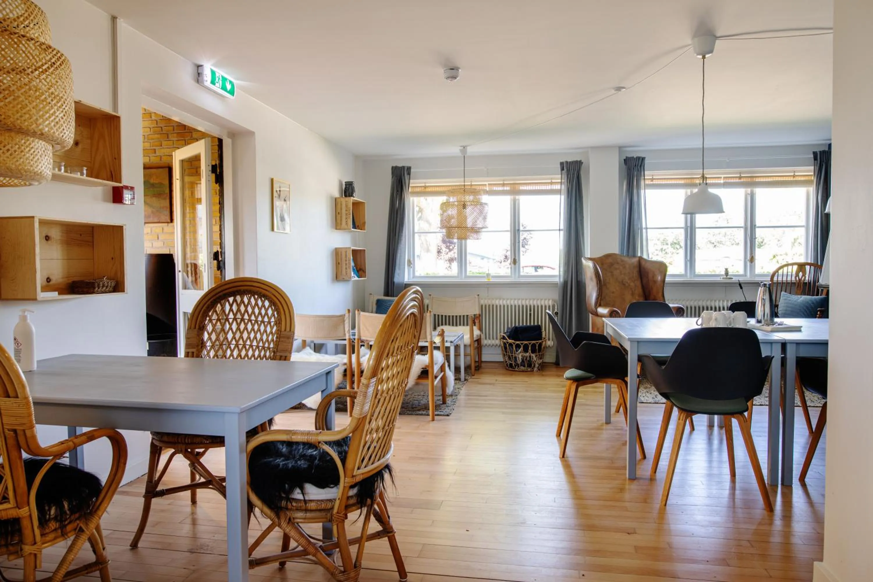 Communal lounge/ TV room in Kridthuset Stevns Klint