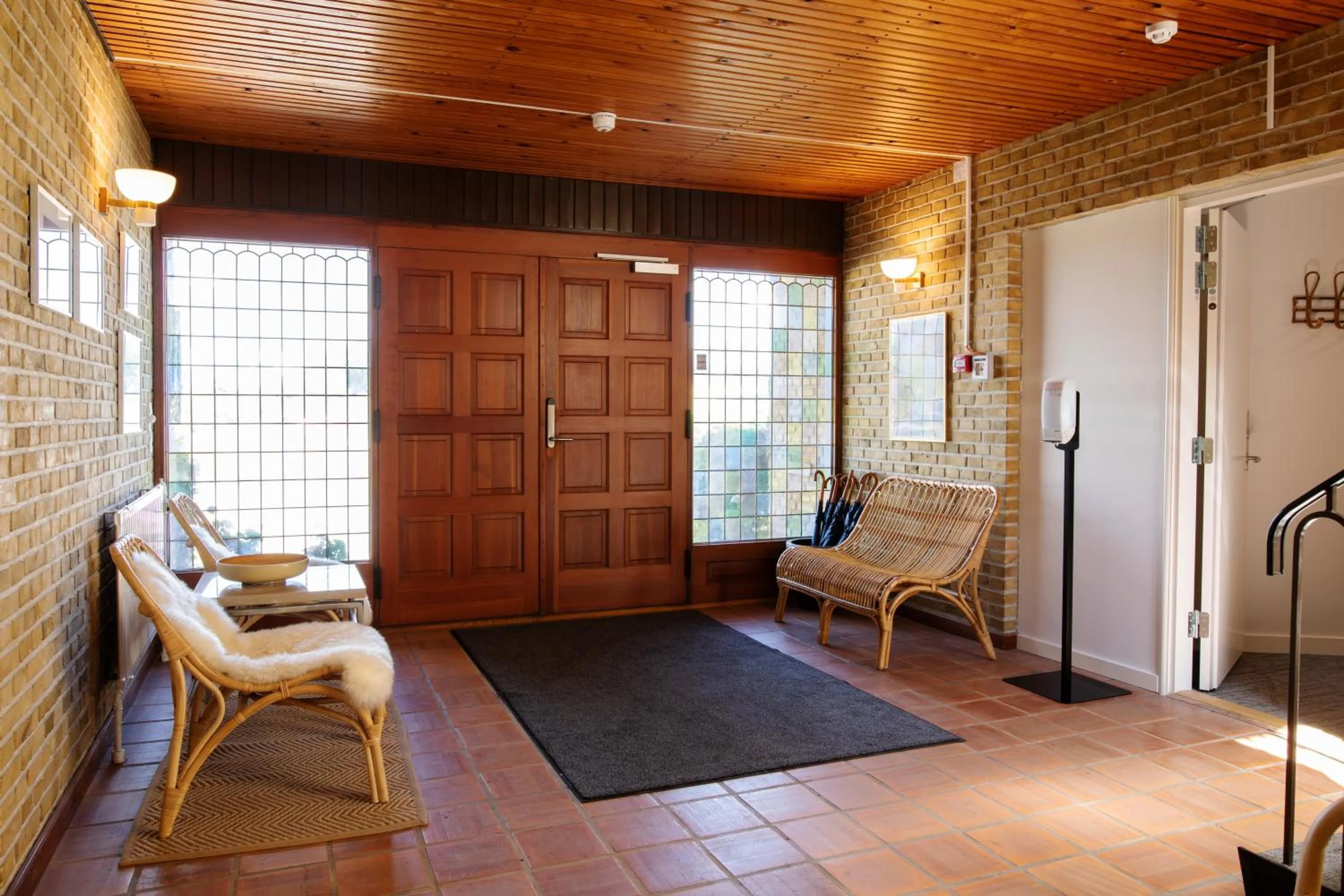 Facade/entrance in Kridthuset Stevns Klint