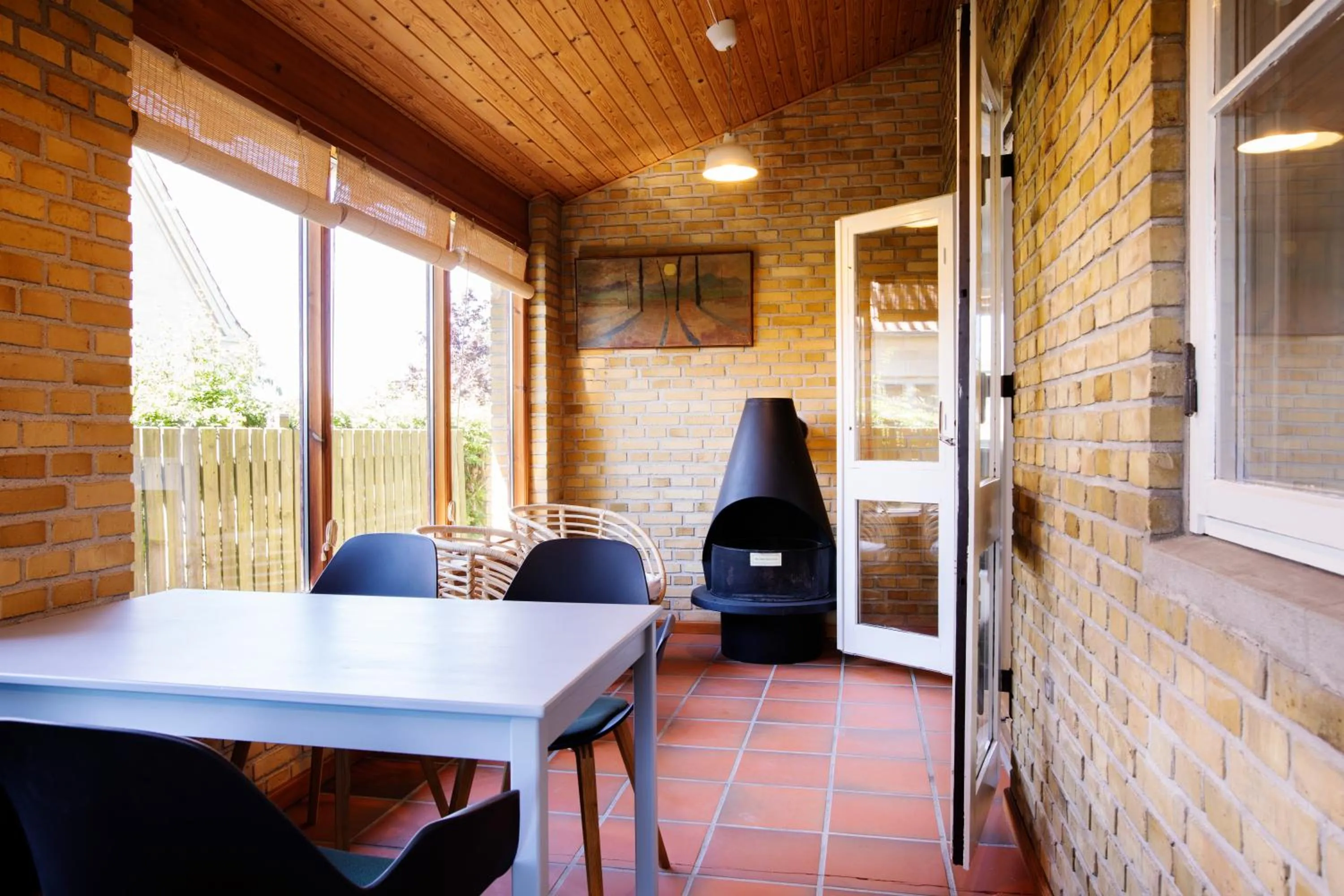 Communal lounge/ TV room in Kridthuset Stevns Klint