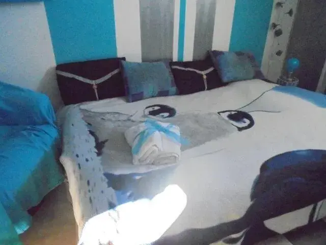 Double Room with Private Bathroom in blue room, kitchenette Double Room with Private Bathroom in blue room, kitchenette