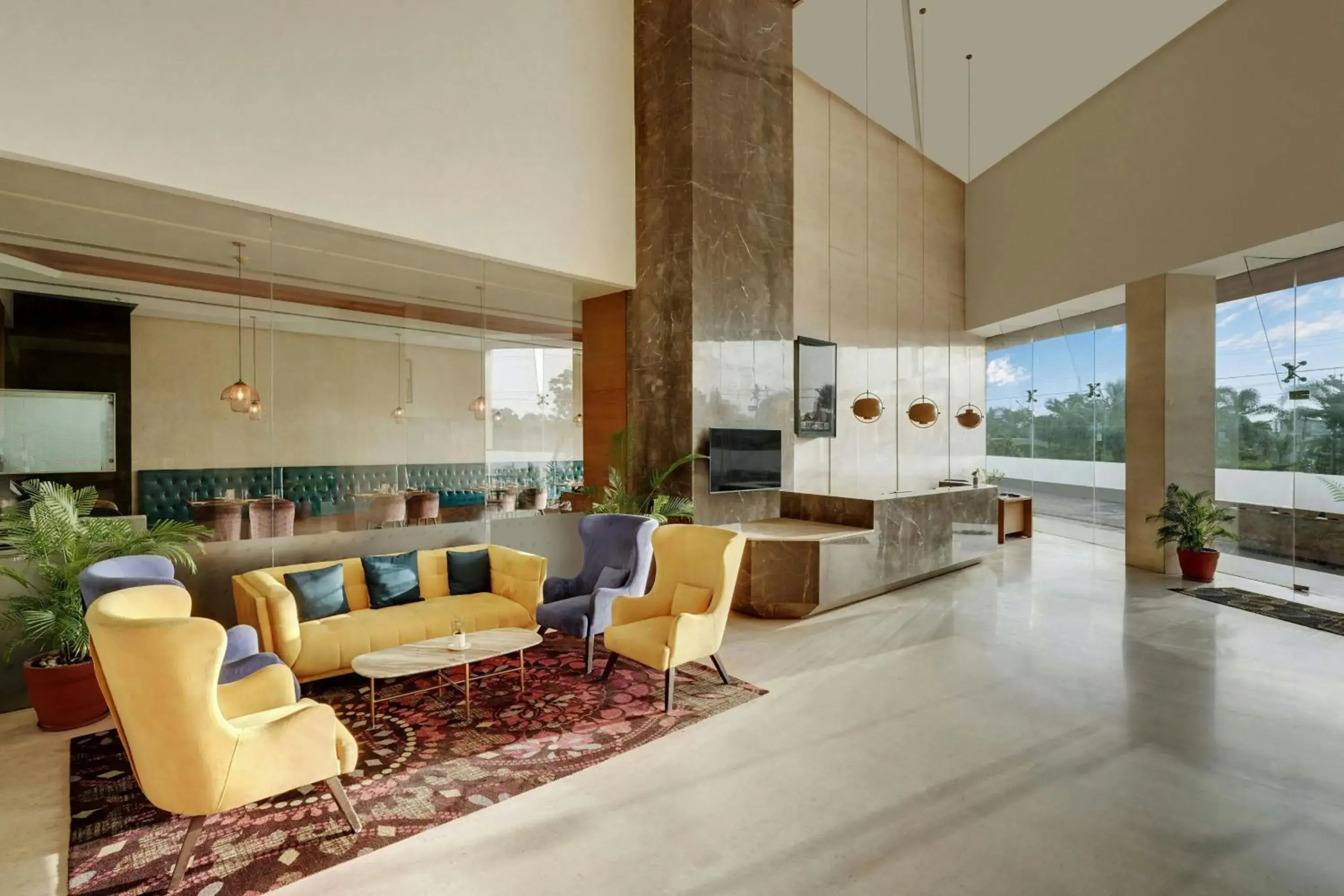 Lobby or reception in The Fern Residency, Jamnagar, Series by Marriott Lobby or reception in The Fern Residency, Jamnagar, Series by Marriott