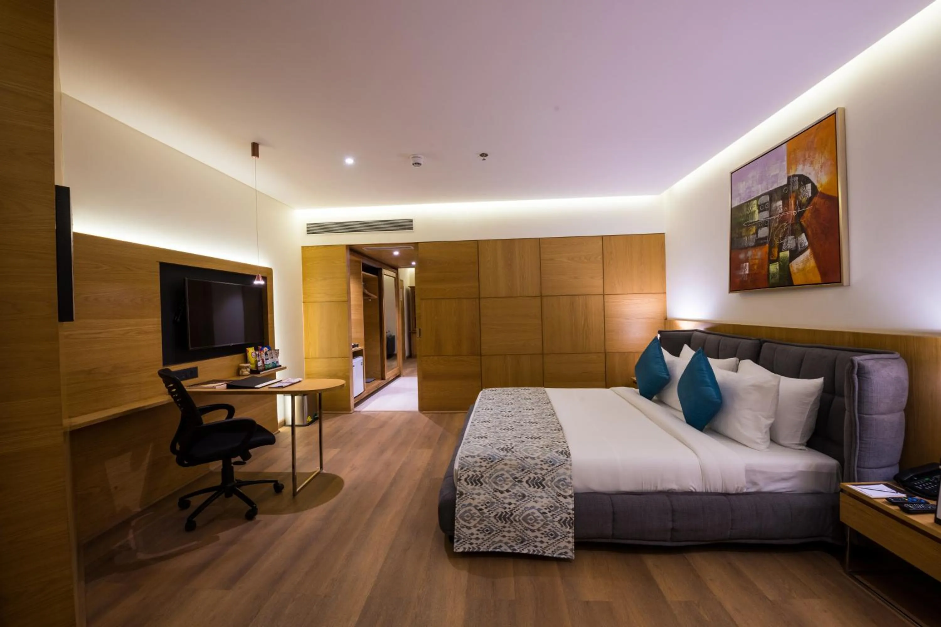 Bed in The Fern Residency, Jamnagar