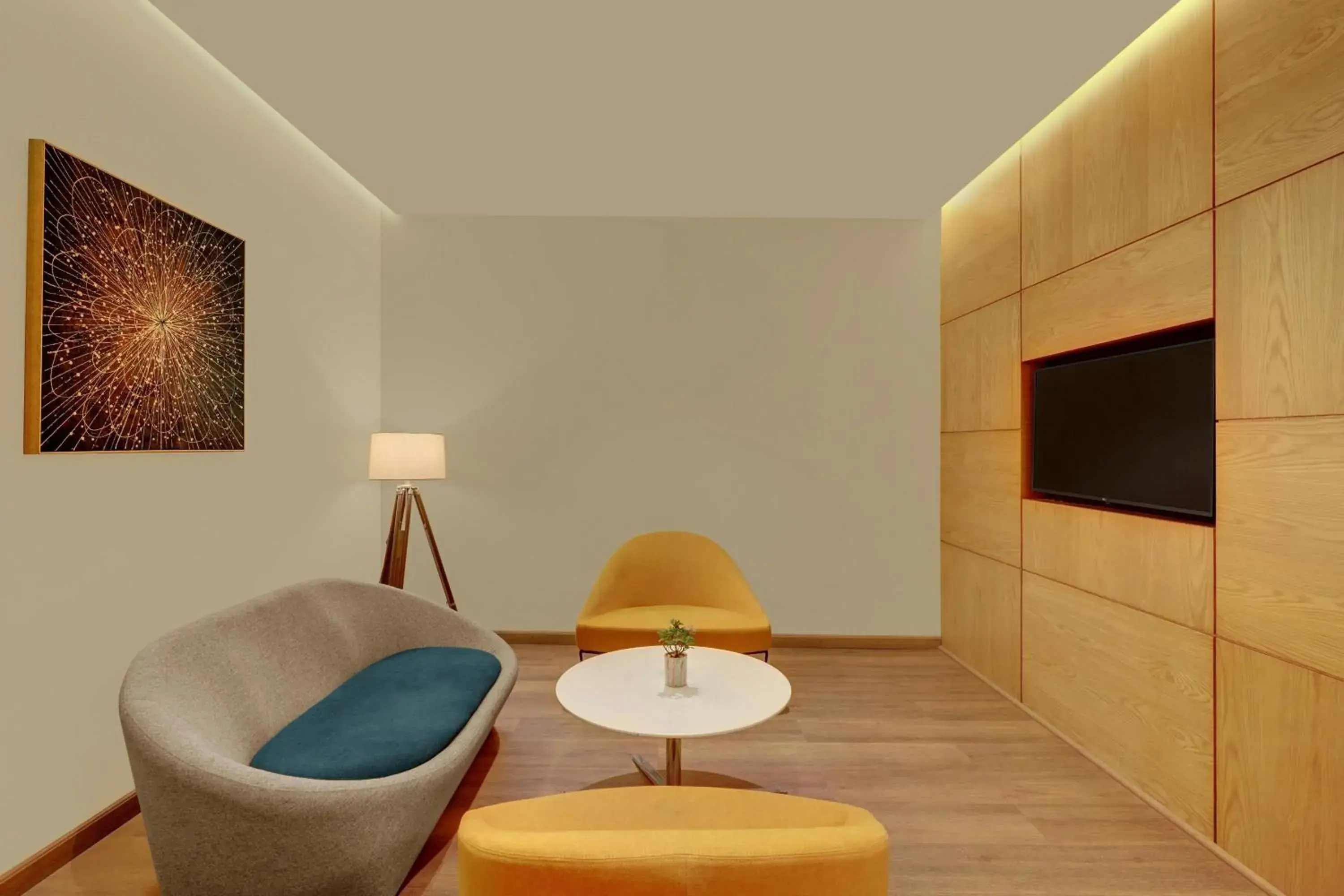 Living room in The Fern Residency, Jamnagar, Series by Marriott Living room in The Fern Residency, Jamnagar, Series by Marriott