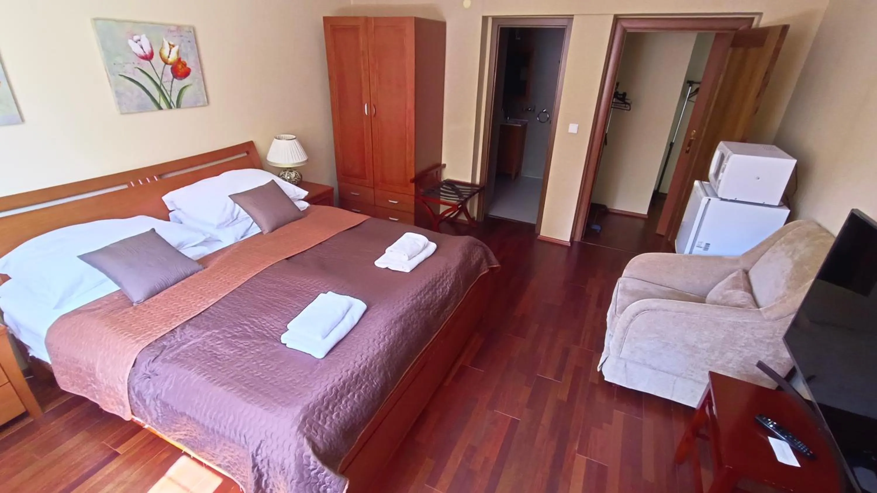 Living room, Bed in Rezidence Sadová