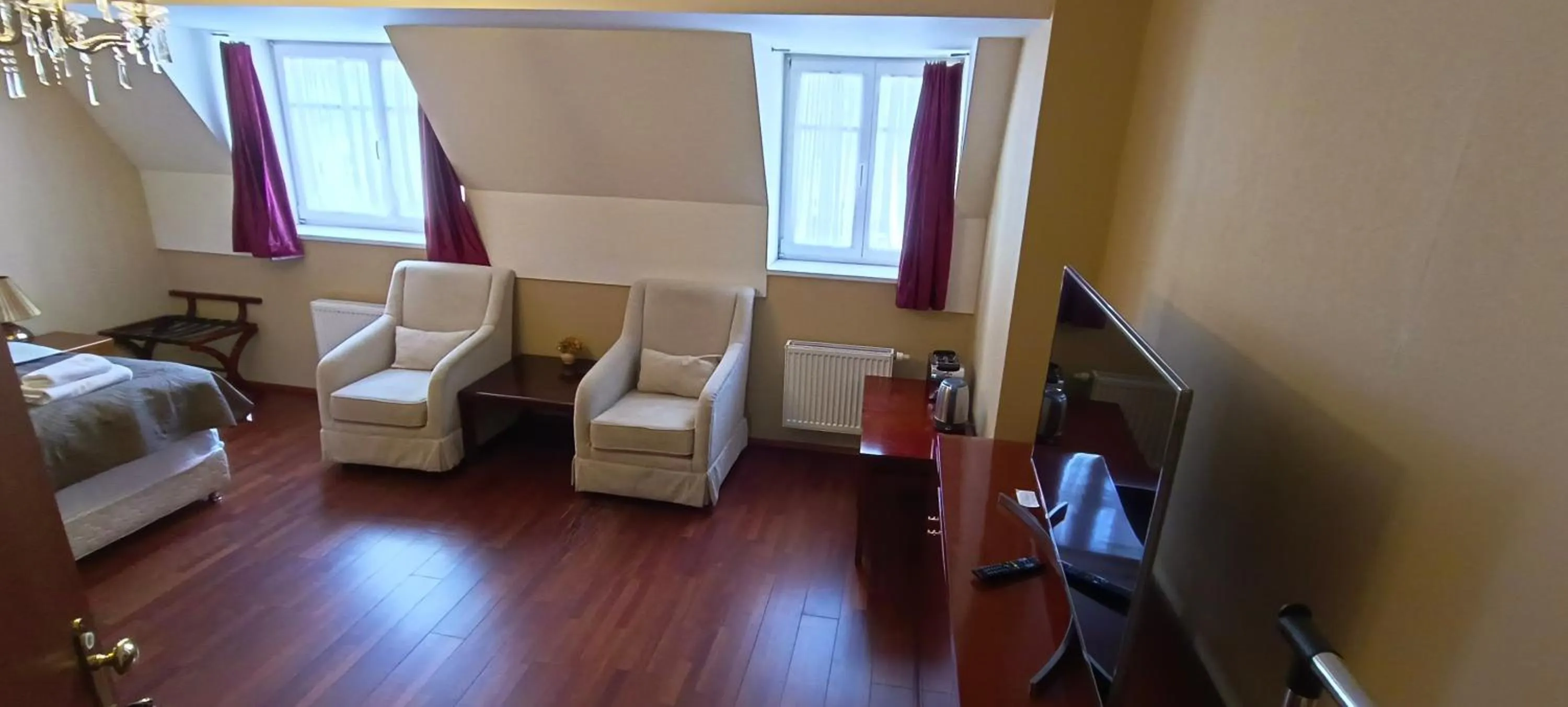 Living room, Bed in Rezidence Sadová