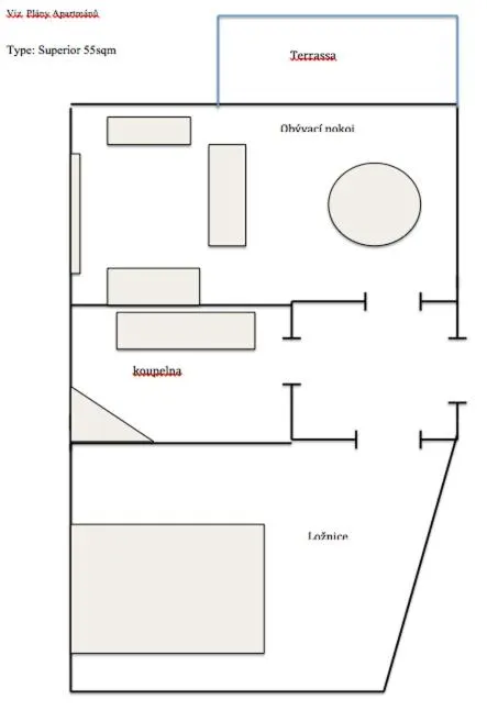 Floor plan in Rezidence Sadová