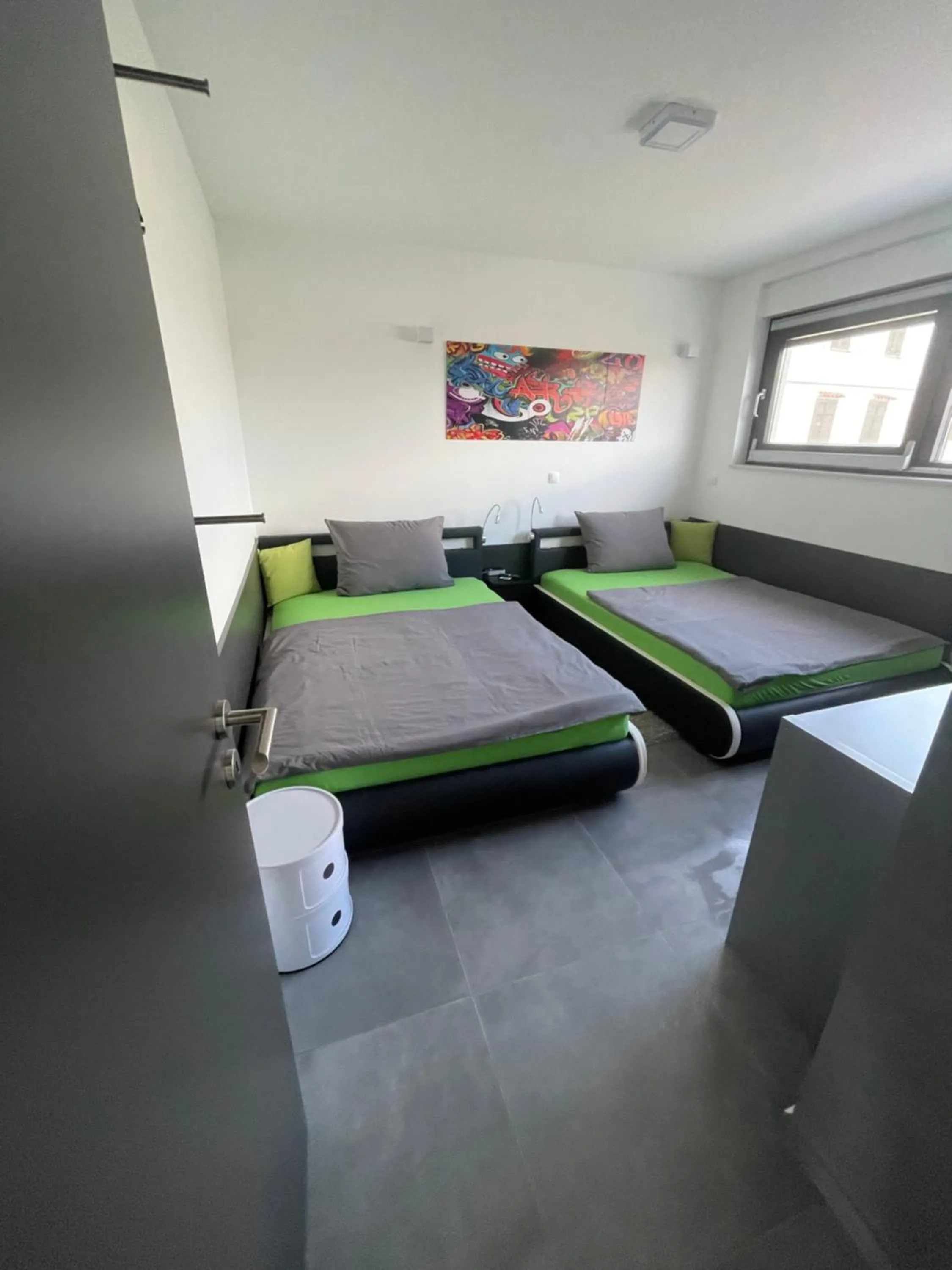 Bedroom, Bed in Jimmys Beach Privlaka direkt am Meer und beheiztem Pool