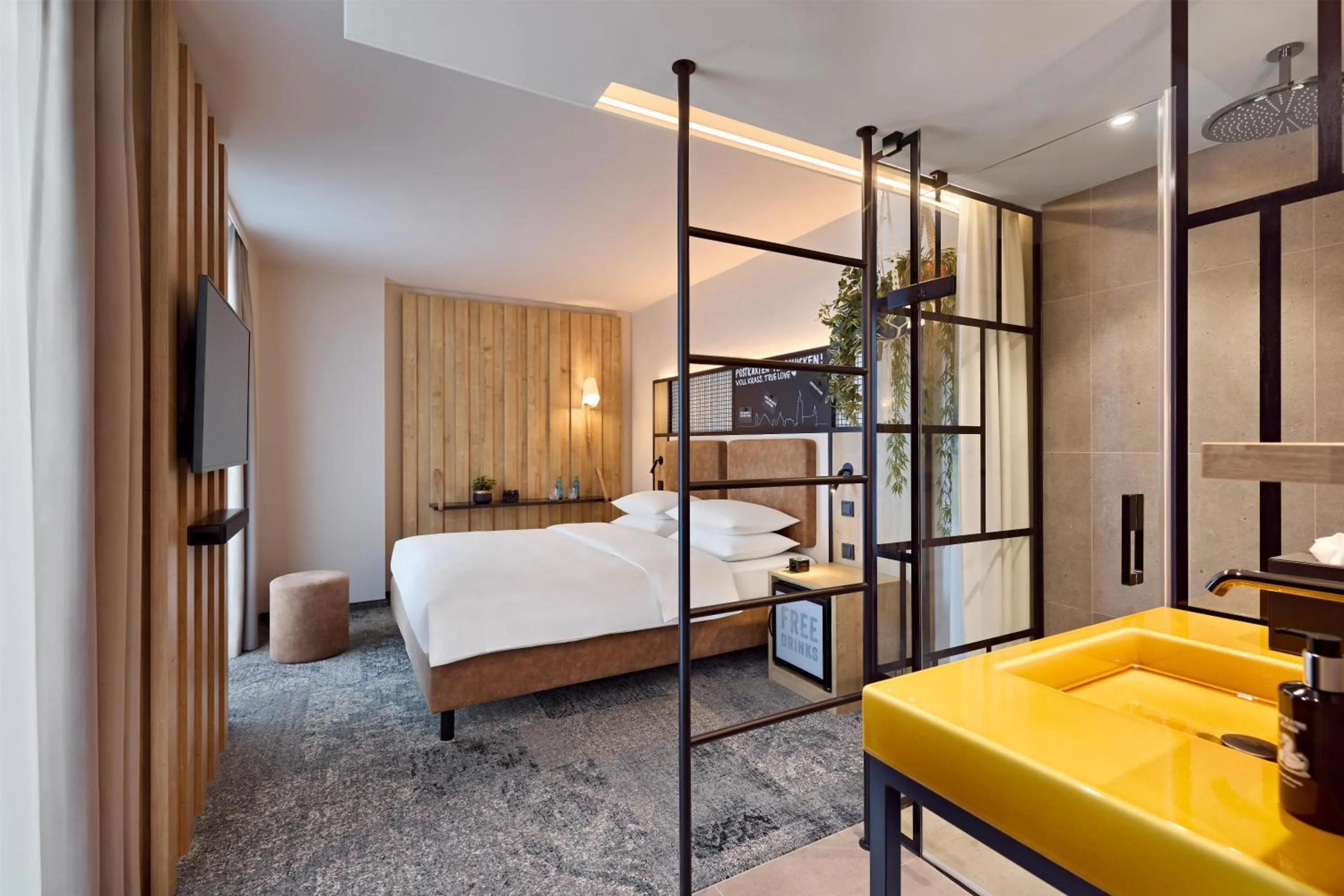 Bedroom, Bed in Me and All Hotel ulm, by Hyatt