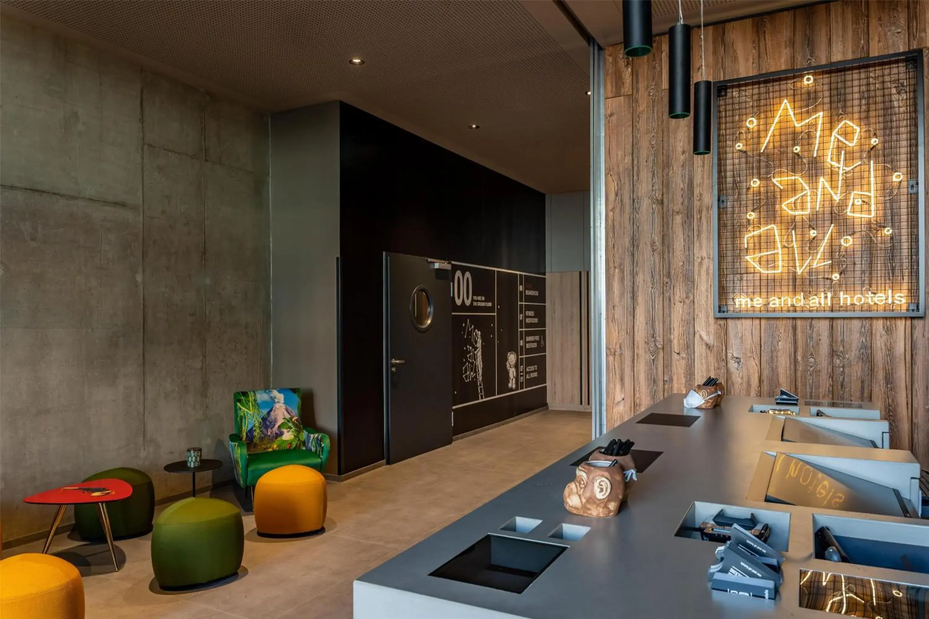 Lobby or reception in Me and All Hotel ulm, by Hyatt Lobby or reception in Me and All Hotel ulm, by Hyatt